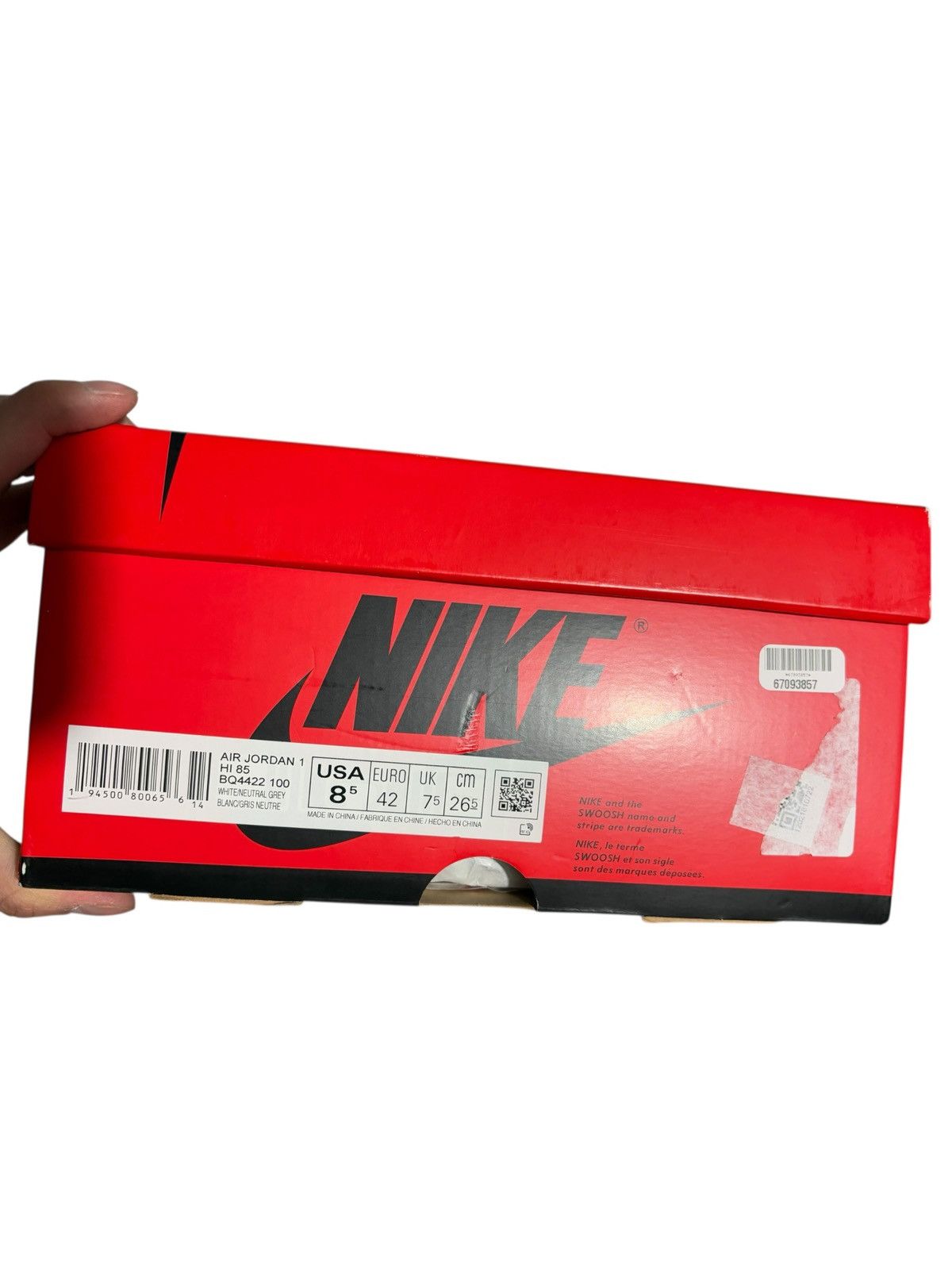 Jordan Brand New 8.5 Air Jordan 1 Retro High 85 OG Neutral Grey aj1 y2k Size US 8.5 / EU 41-42 - 6 Thumbnail
