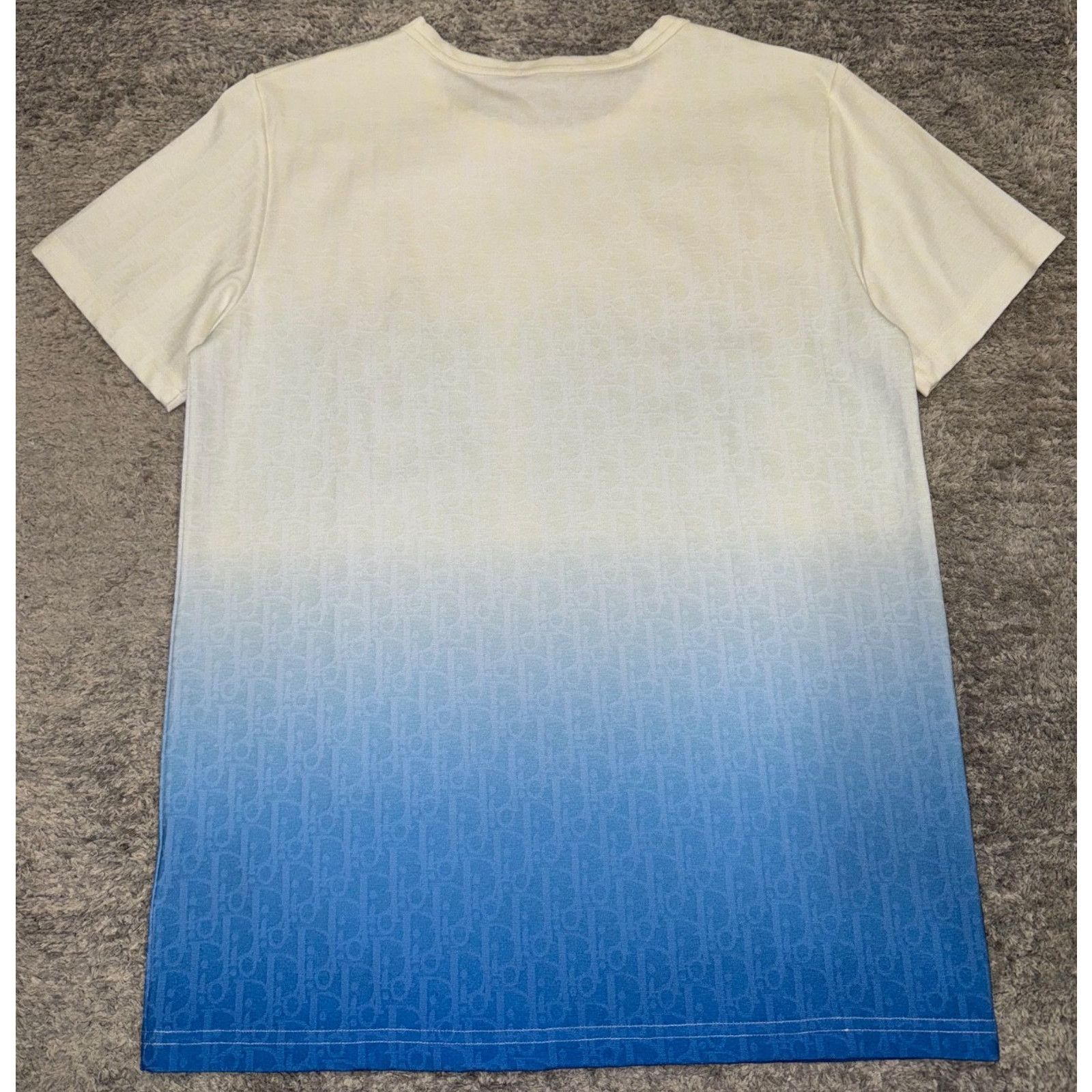 Dior Dior White Degrade Ombre Short Sleeve Shirt T-Shirt Medium Size US M / EU 48-50 / 2 - 11 Thumbnail