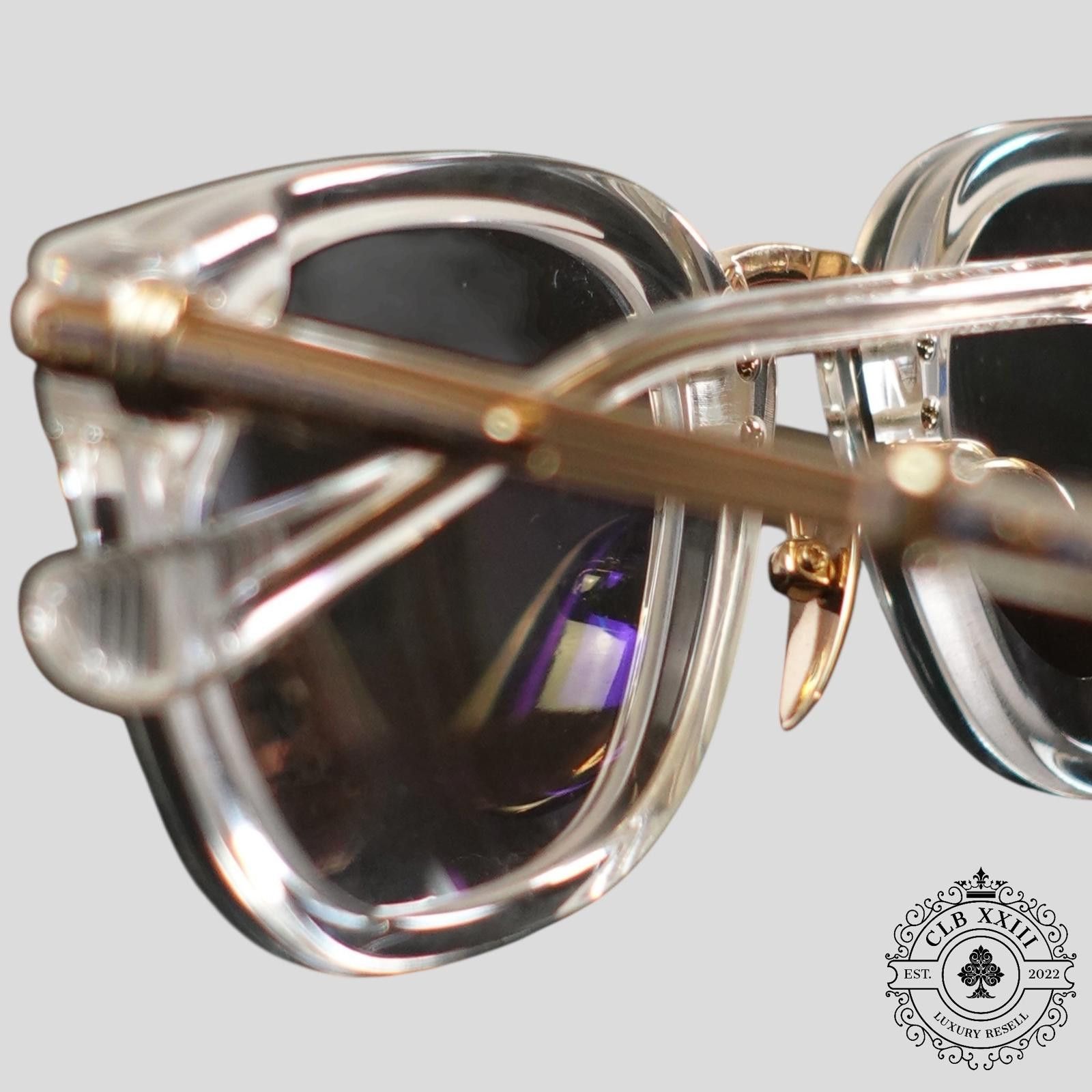 Chrome Hearts Chrome Hearts Tittansluvr Glasses in Clear/Gold Size ONE SIZE - 7 Thumbnail