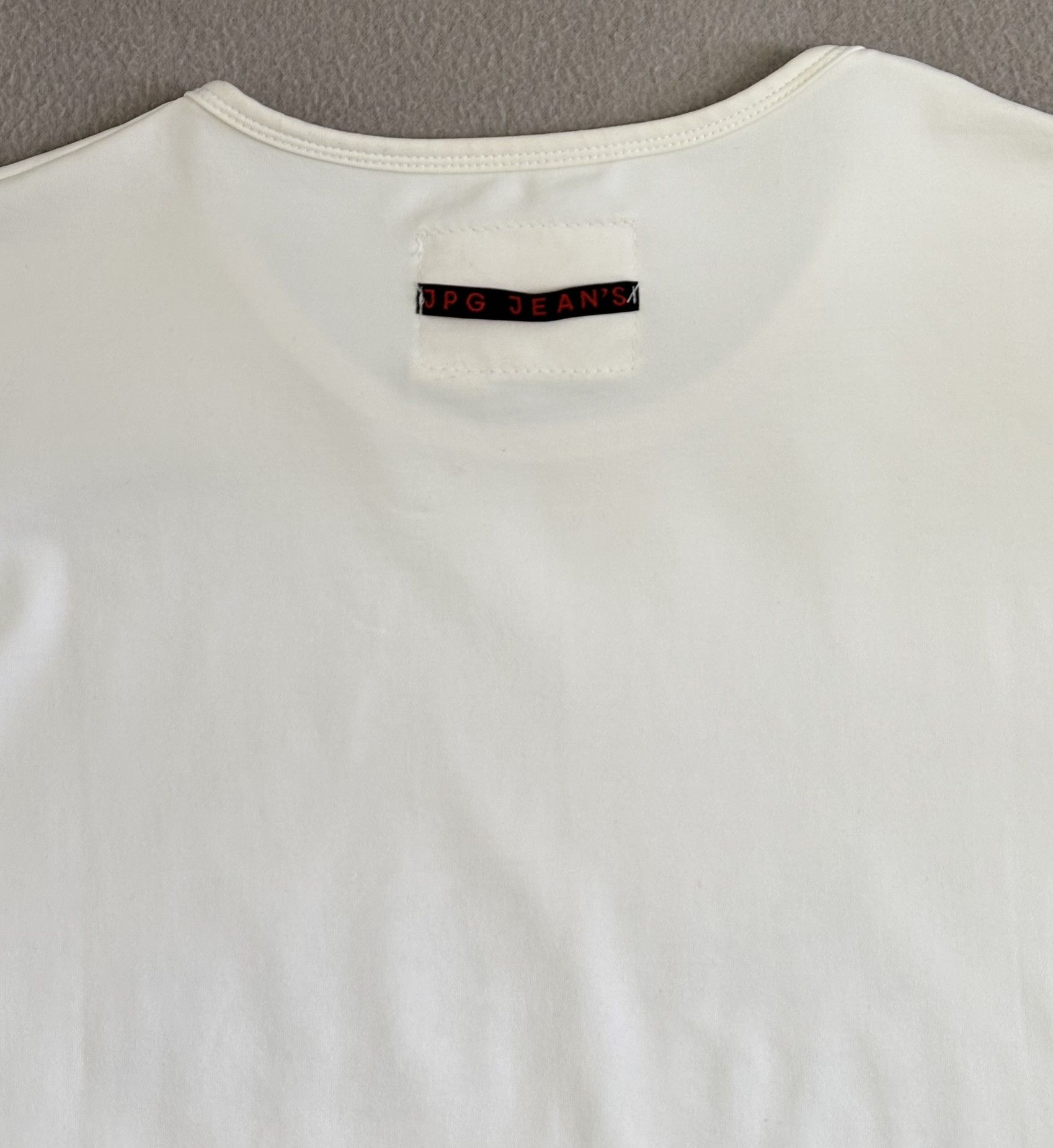 Jean Paul Gaultier Jean Paul Gaultier Jean's T-shirt White Small JPG Jeans Size US S / EU 44-46 / 1 - 12 Thumbnail
