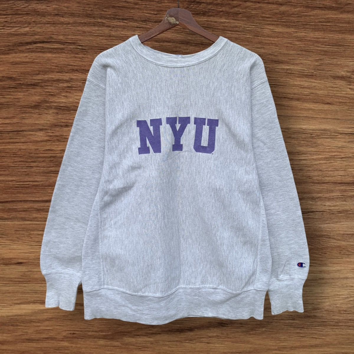 Champion Rare! Vintage 1990s Champion Reverse Weave NYU University Size US M / EU 48-50 / 2 - 1 Thumbnail
