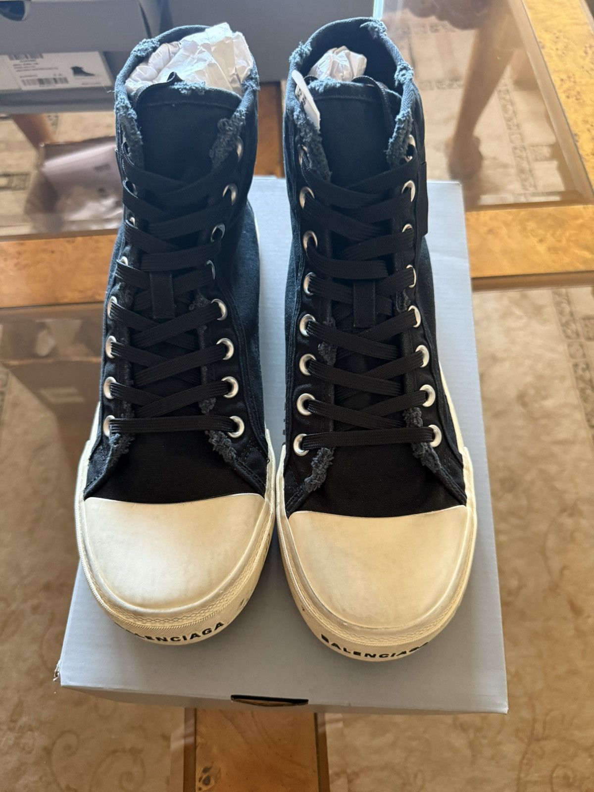 Balenciaga Balenciaga Paris High Top Graffiti Sneaker Size US 9 / EU 42 - 2 Thumbnail