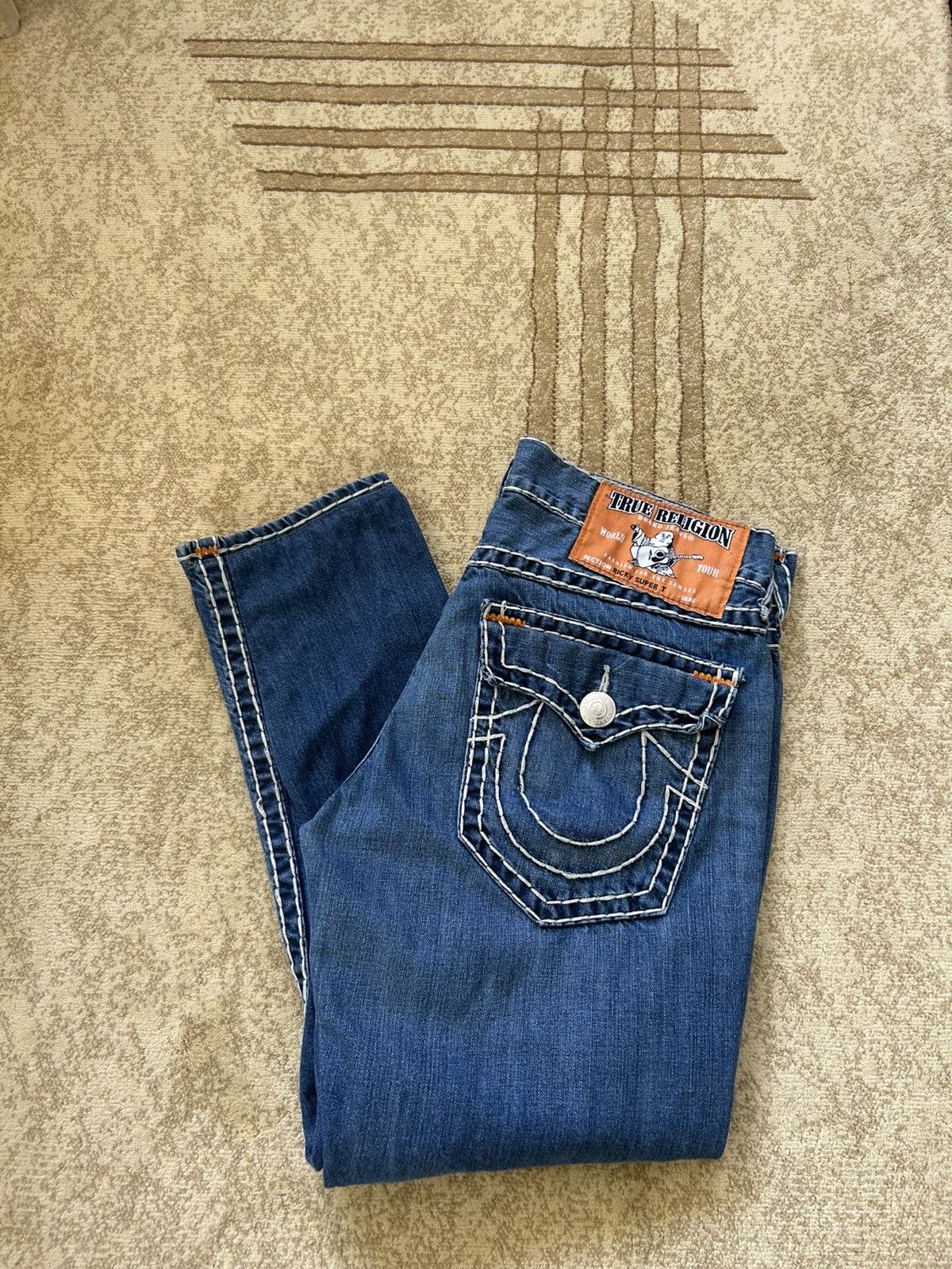 True Religion Vintage True Religion Ricky Super QT Bold Gold