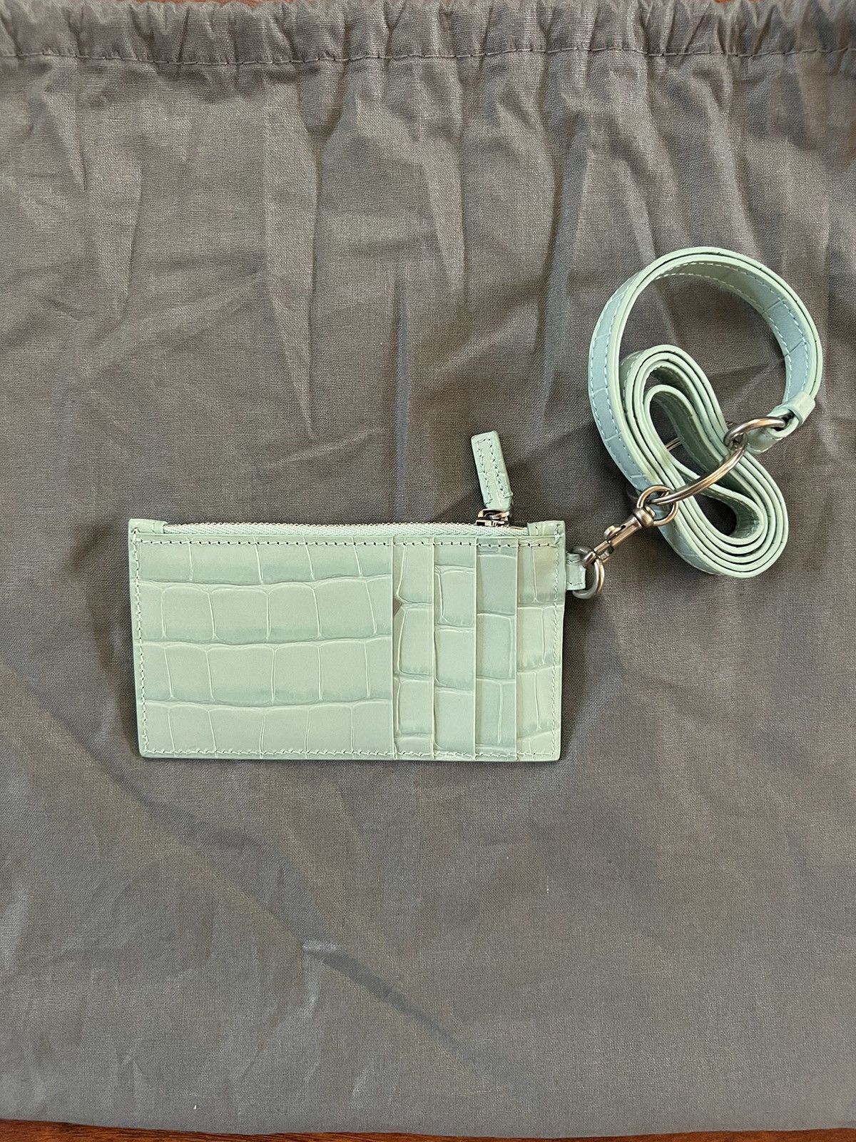 Balenciaga Balenciaga Embossed Croc Calf Wallet + Keyrings Size ONE SIZE - 2 Thumbnail