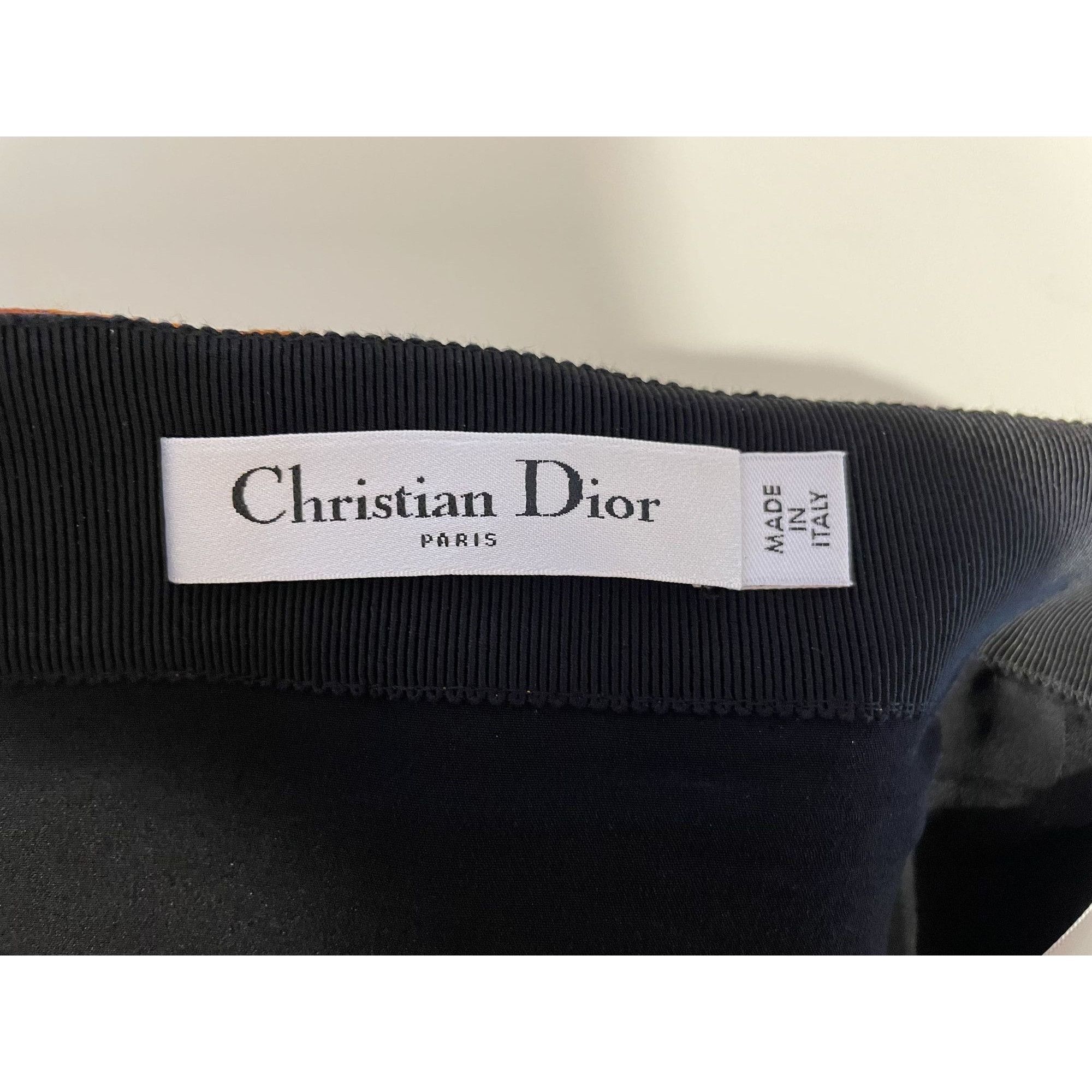 Dior Dior Orange Skirt With Green Dinosaur Pattern & Adjustable B Size 38" / US 16 / IT 52 - 12 Thumbnail