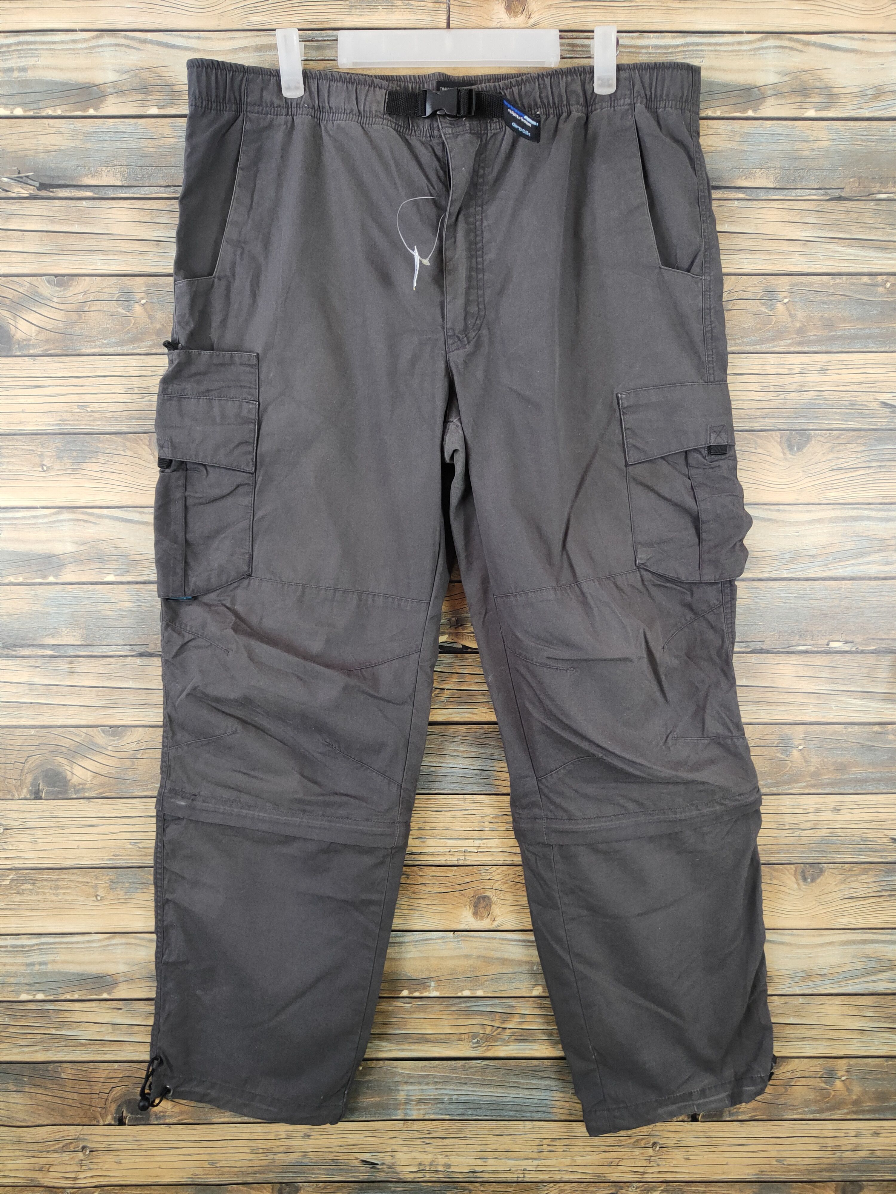 Airwalk Airwalk Dark Brown Multipocket Tactical Cargo Pants #W1854 Size US 35 - 1 Thumbnail