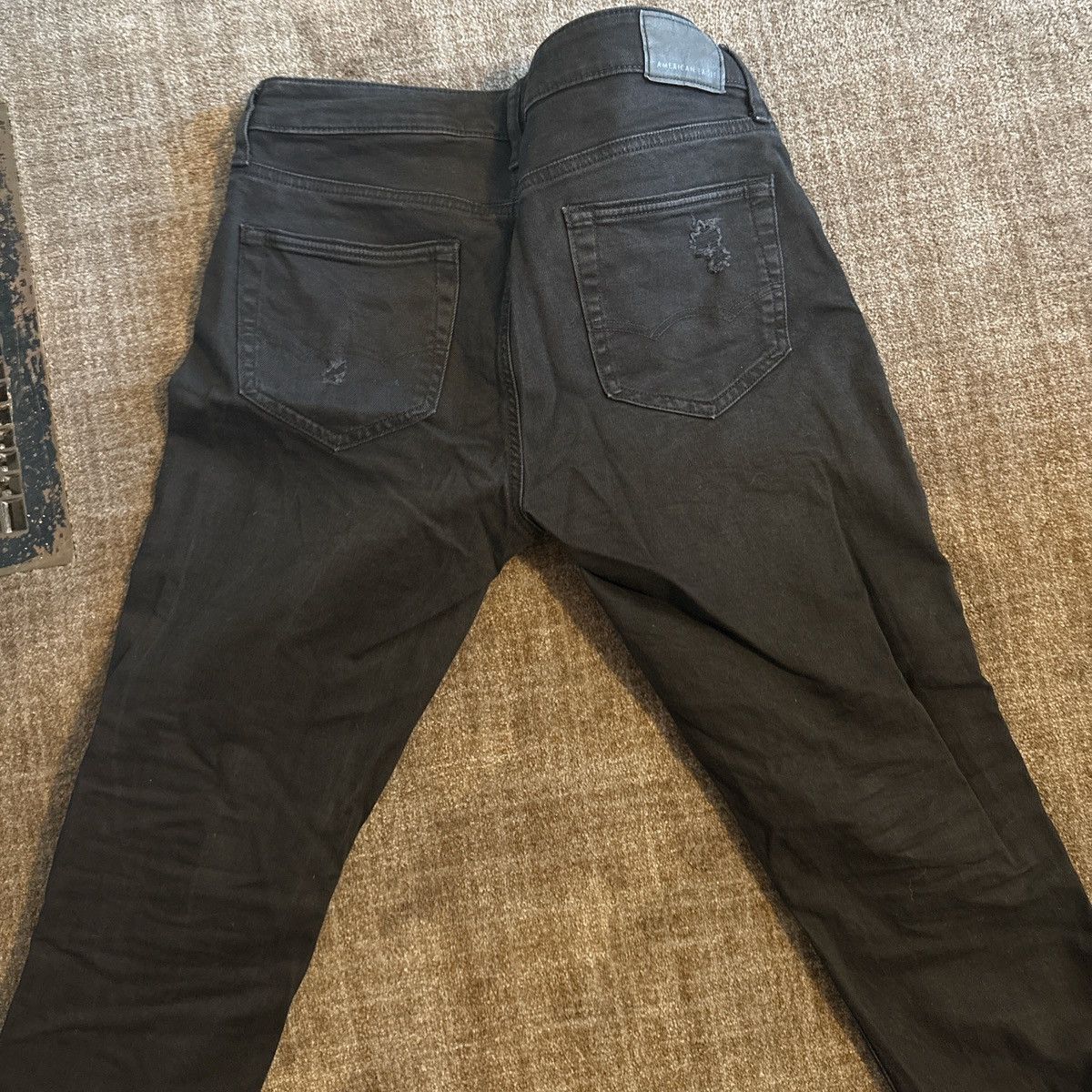 American Eagle Outfitters American Eagle Black Ripped Jeans Size US 30 / EU 46 - 6 Thumbnail