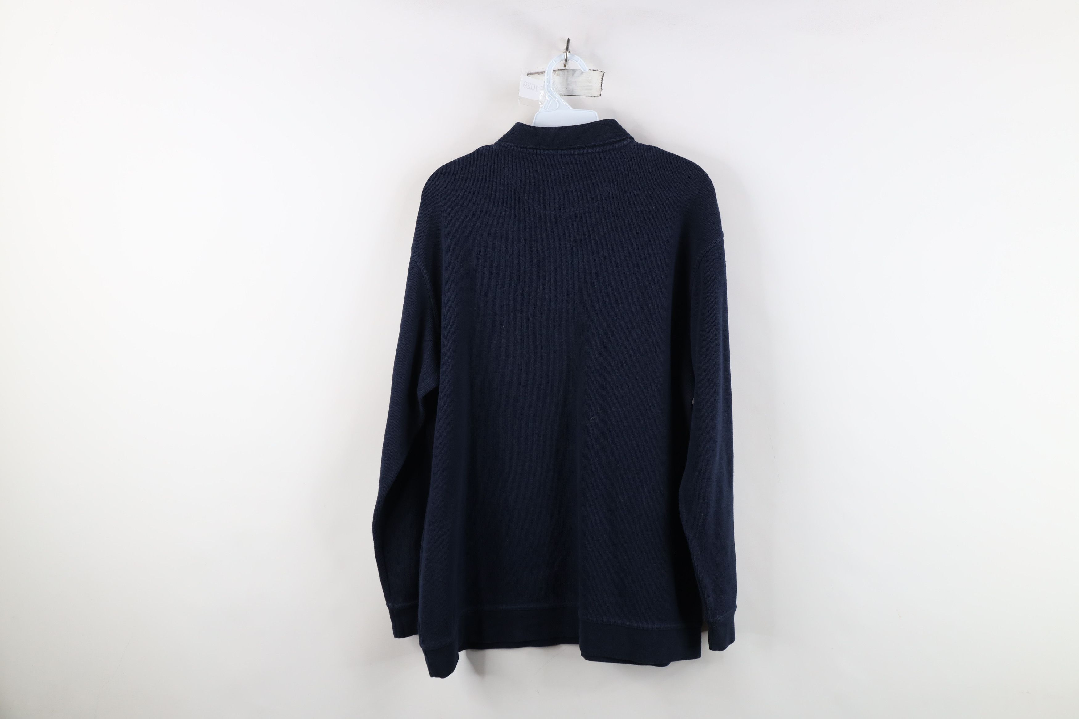 Vintage Vintage 90s Streetwear Heavyweight Knit Long Sleeve Polo Size US L / EU 52-54 / 3 - 12 Thumbnail