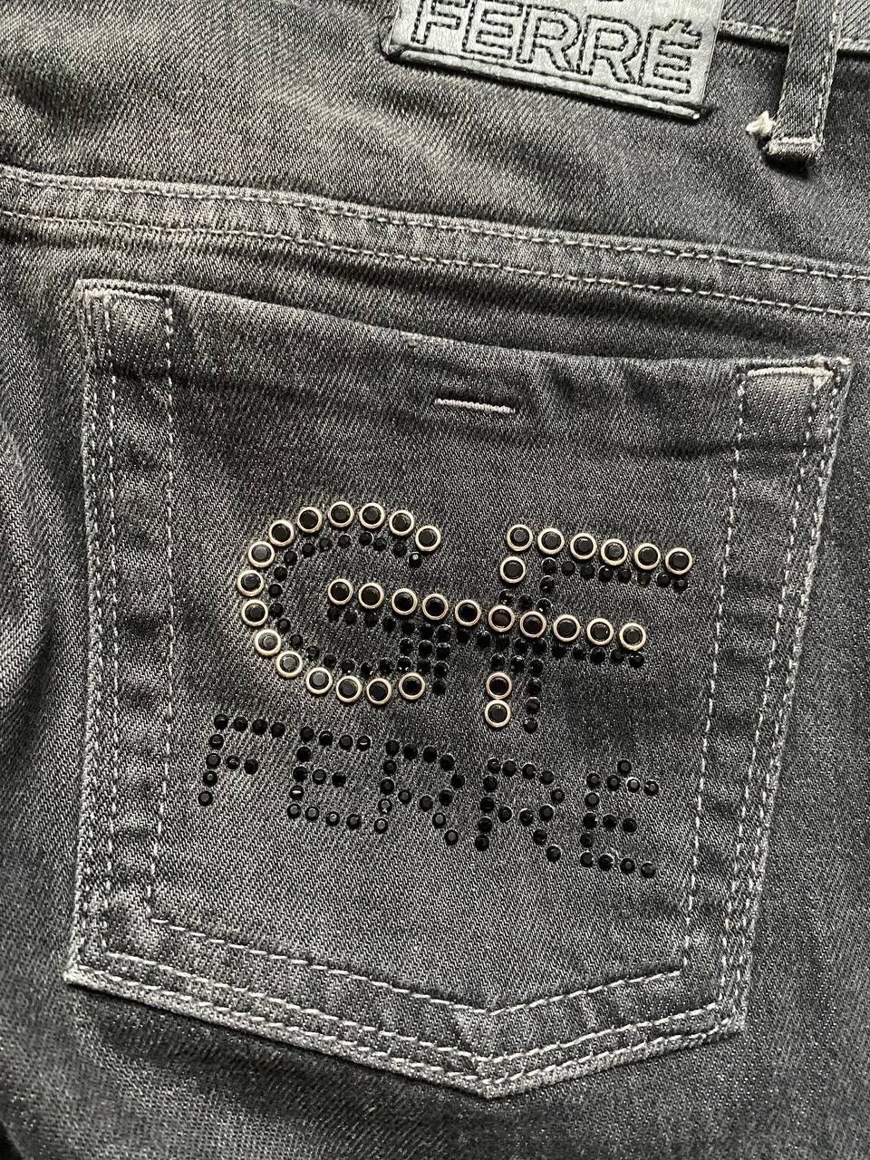 GF Ferre × Vintage Gf Ferre Vintage Archive Flared Jeans Size US 29 - 5 Thumbnail