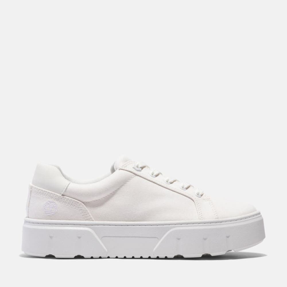 Timberland TIMBERLAND WOMEN'S 9.5 LAUREL COURT LOW LACE WHITE CANVAS Size US 9.5 / IT 39.5 - 1 Thumbnail