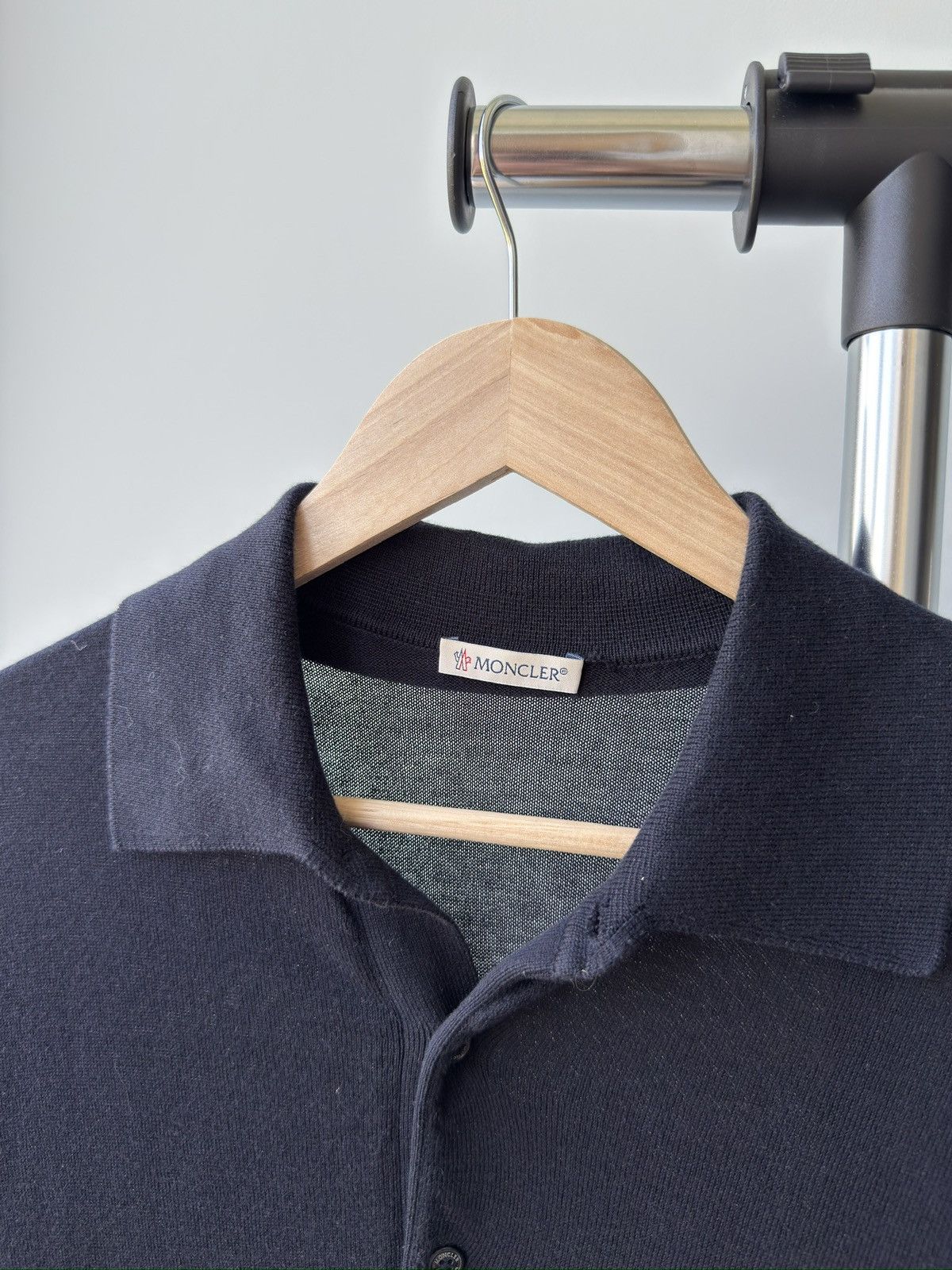Moncler Original Moncler Men Wool Polo Shirt in size S Size US S / EU 44-46 / 1 - 6 Thumbnail