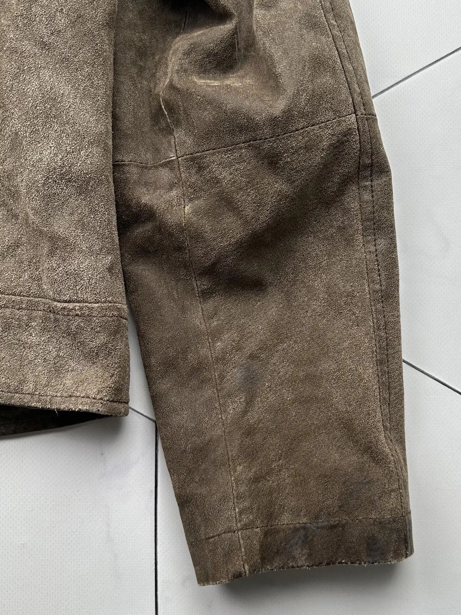 Japanese Brand Vintage Suede Leather Jacket Racing Style (B417)E2 Size US M / EU 48-50 / 2 - 8 Thumbnail