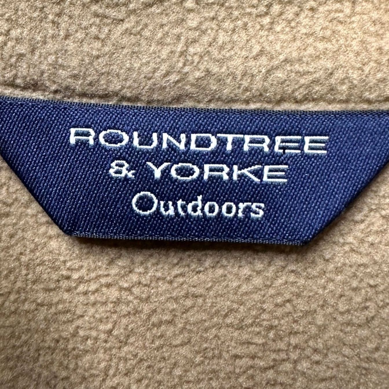 Roundtree & Yorke Roundtree Yorke Sweatshirt Fleece Mens Small Brown Herringbone Quarter Zip NEW Size US S / EU 44-46 / 1 - 4 Thumbnail