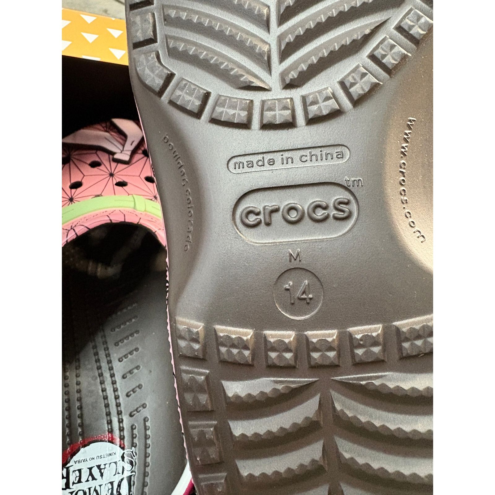 Crocs Crocs x Demon Slayer Nezuko Anime Clog Mens 14 Pink Green Size US 14 / EU 47 - 8 Thumbnail