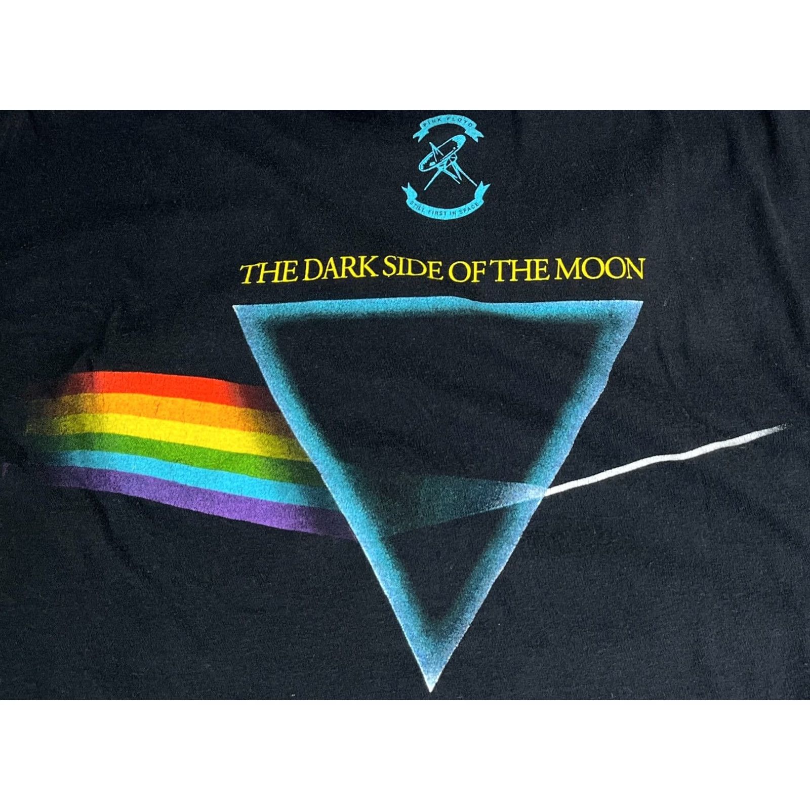 Vintage Pink Floyd Dark Side of the Moon T-Shirt XL Black 7? Size US XL / EU 56 / 4 - 3 Thumbnail