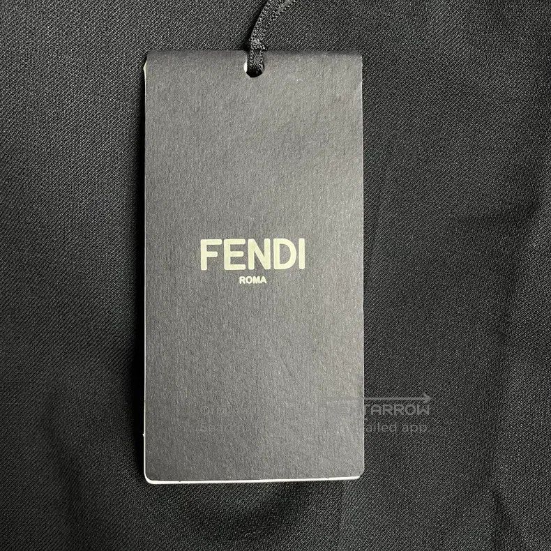 Fendi Fendi Black straight-leg pants with slits at the bottom Size 24" / US 00 / IT 34 - 6 Thumbnail