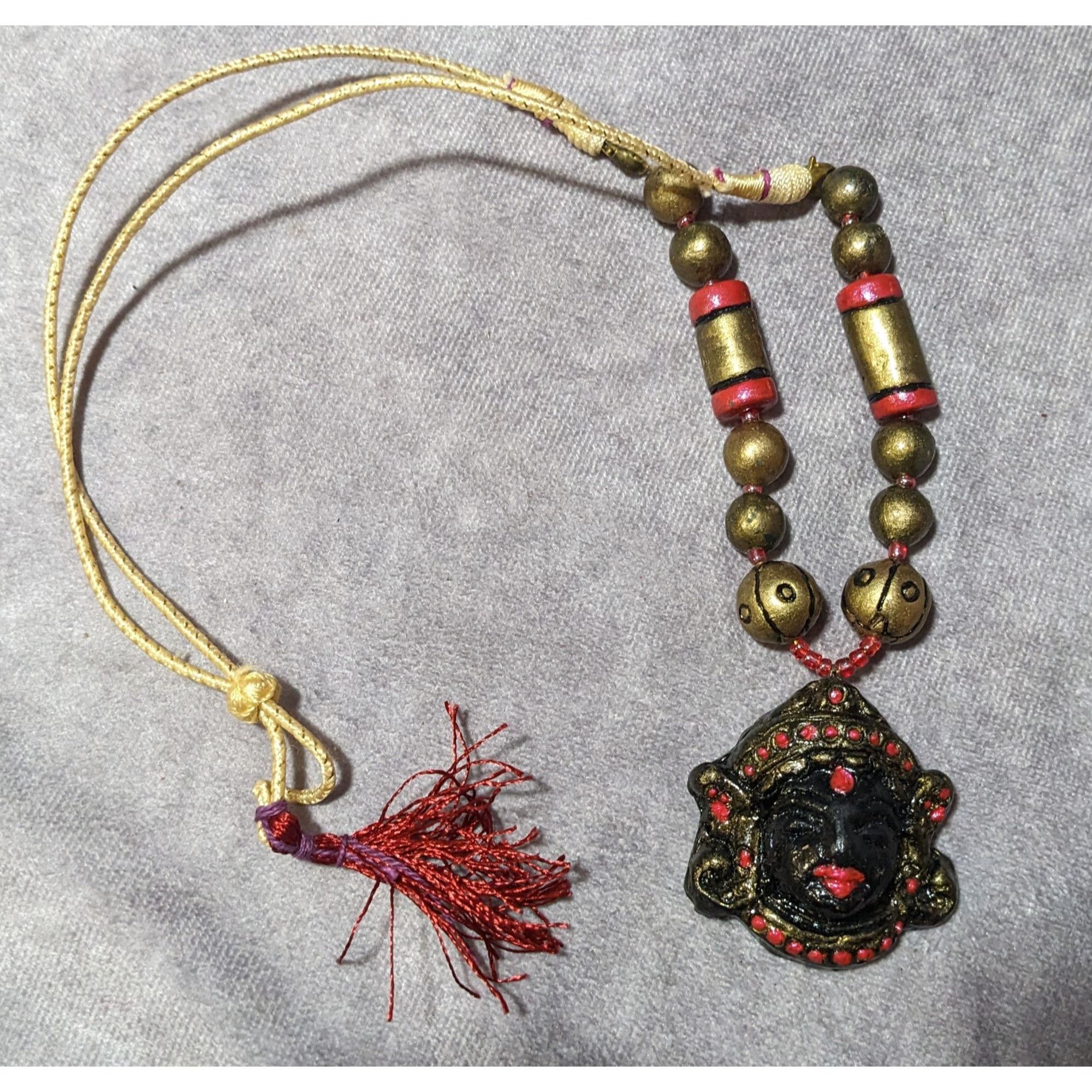 Other Vintage Black And Gold Deity Pendant Necklace Size ONE SIZE - 9 Thumbnail