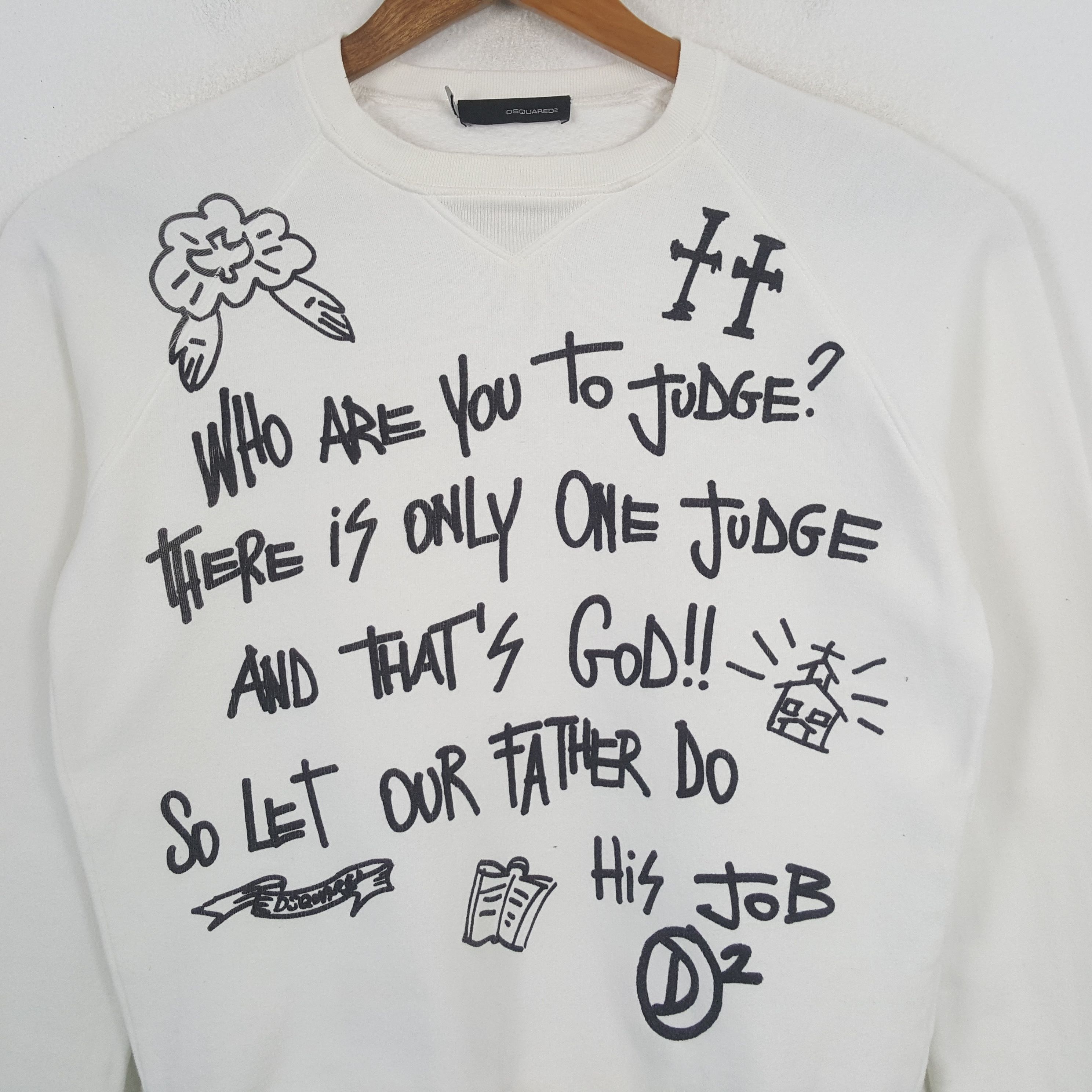 Dsquared2 × Vintage Vintage DSQUARED2 Italian Fashion Brand Sweatshirt C283N23 Size US S / EU 44-46 / 1 - 2 Thumbnail