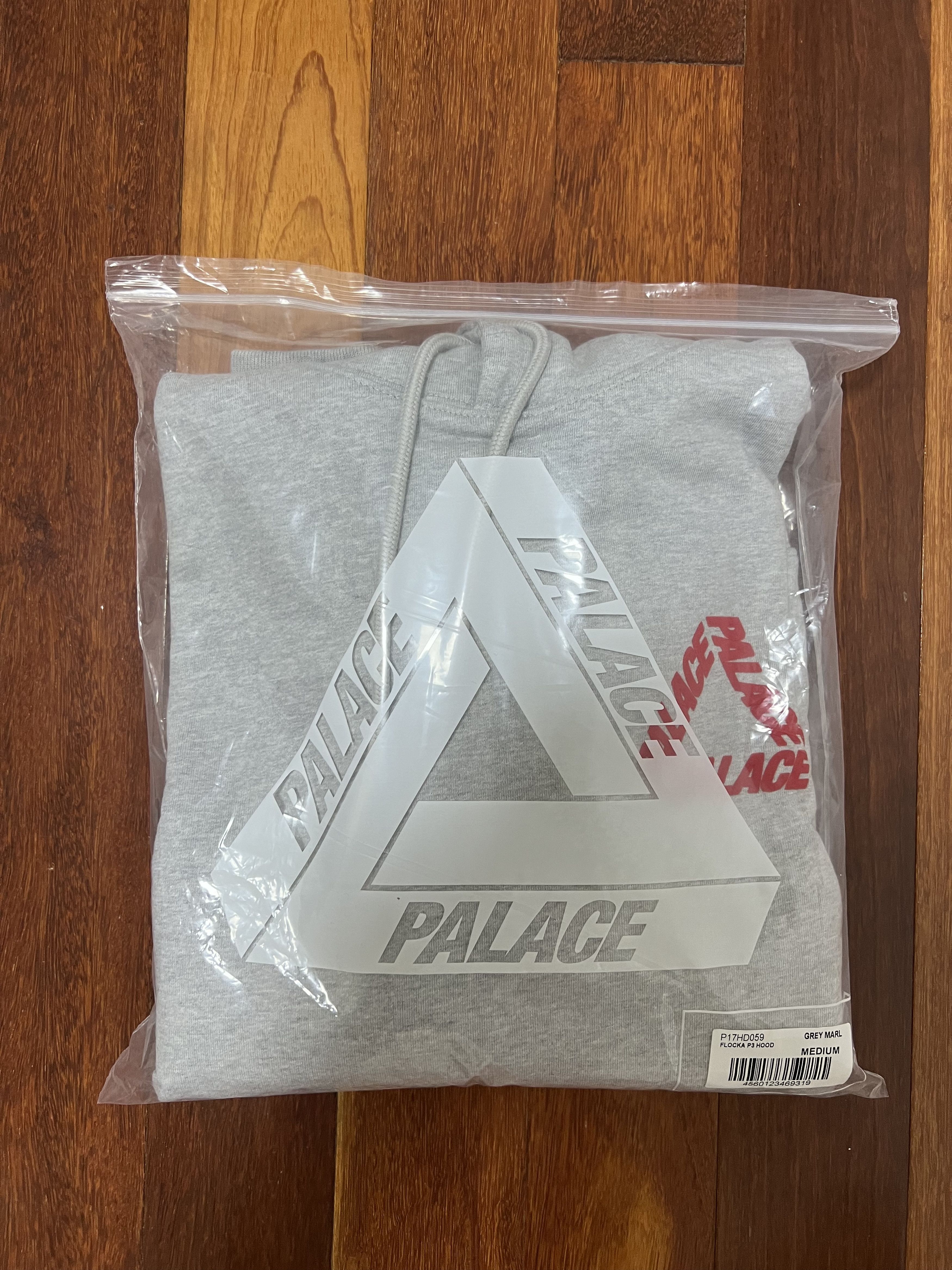 Palace 💚 2019 Palace Flocka P3 Hoodie Grey Marl Medium NEW Size US M / EU 48-50 / 2 - 10 Thumbnail