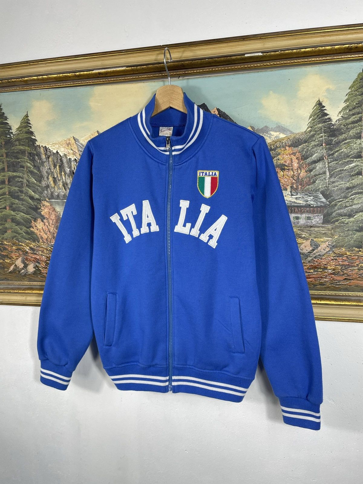 Japanese Brand × Vintage Retro 00s Italia Hoodie Affliction Swag Avant Garde Drip Size US S / EU 44-46 / 1 - 2 Thumbnail