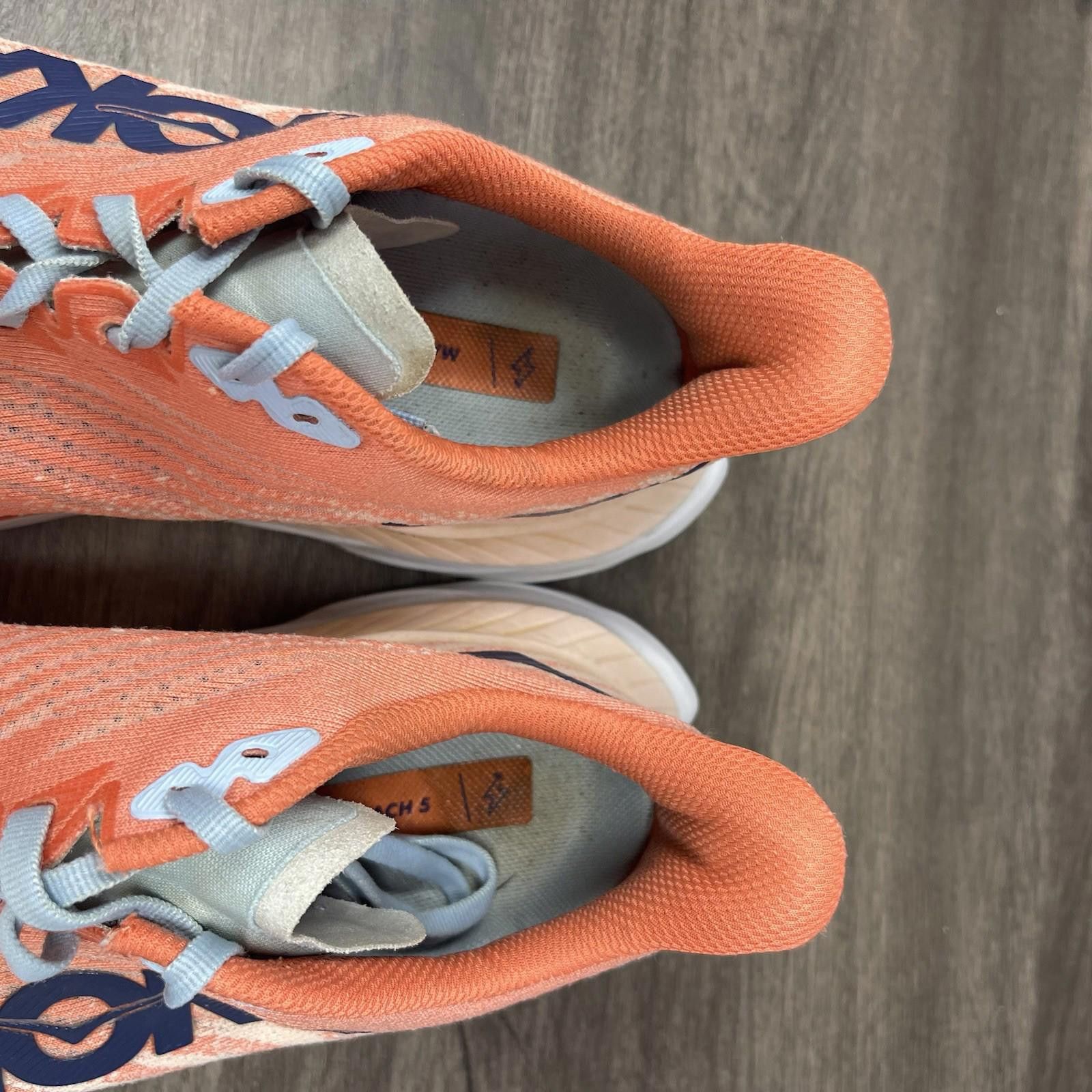 Other HOKA Mach 5 Running Shoes Womens 9 Orange White Size US 9 / IT 39 - 12 Thumbnail