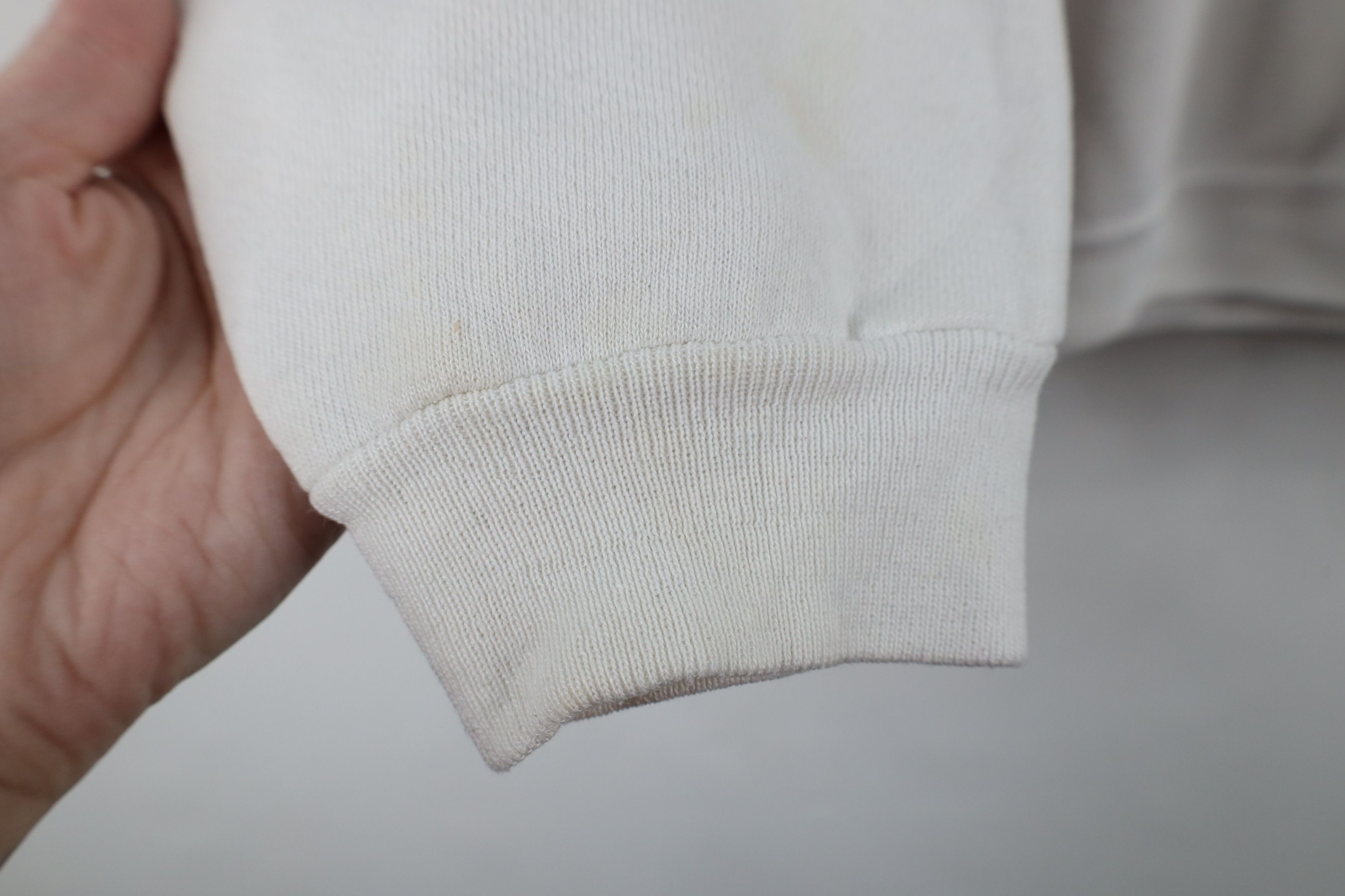 Vintage Vintage 90s Streetwear Blank Crewneck Sweatshirt White Size XL / US 12-14 / IT 48-50 - 5 Thumbnail
