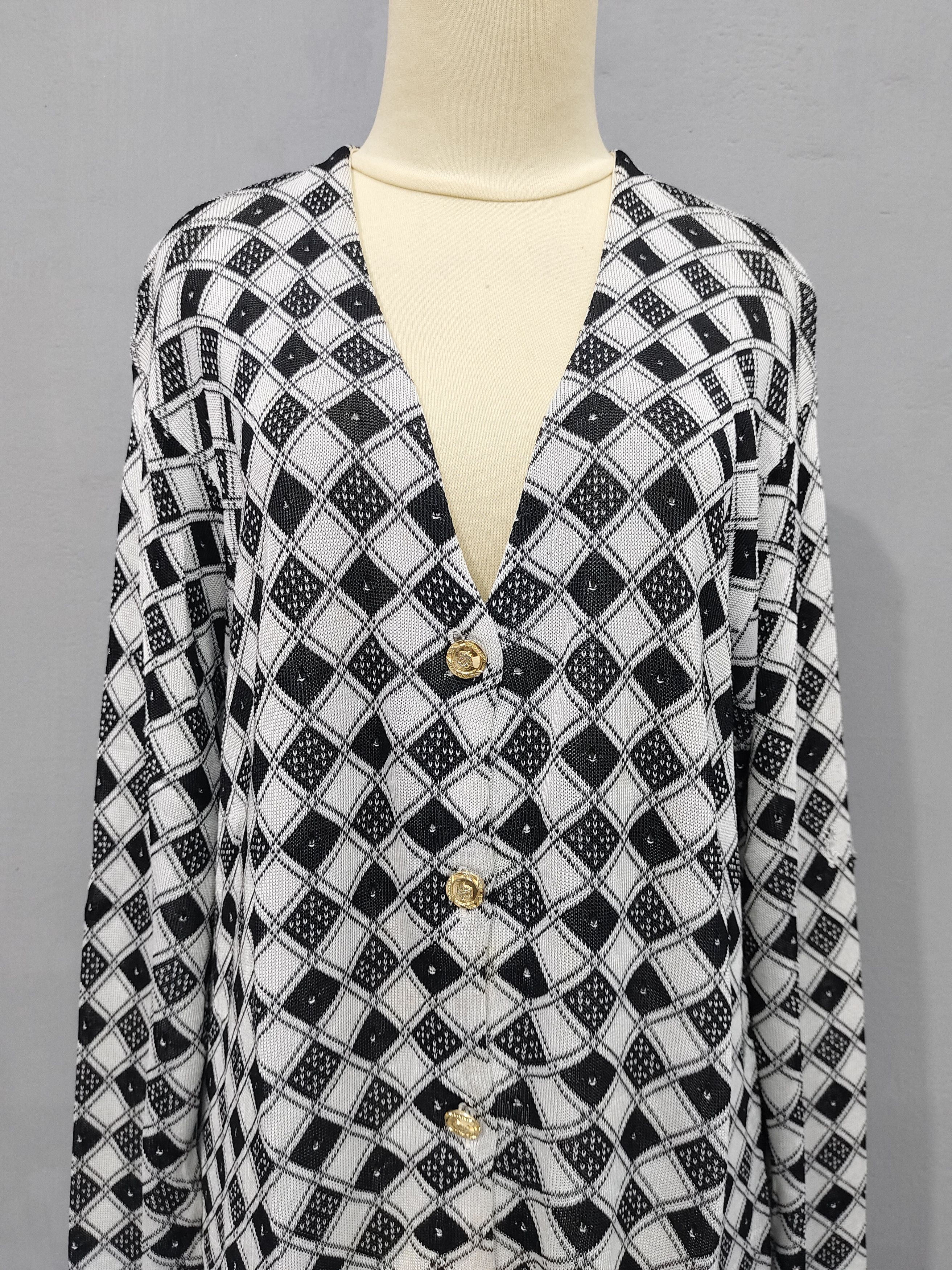 Versace ARCHIVED🇮🇹 Vtg 80s Gianni Versace Versatile Rayon Knitted Size L / US 10 / IT 46 - 2 Thumbnail