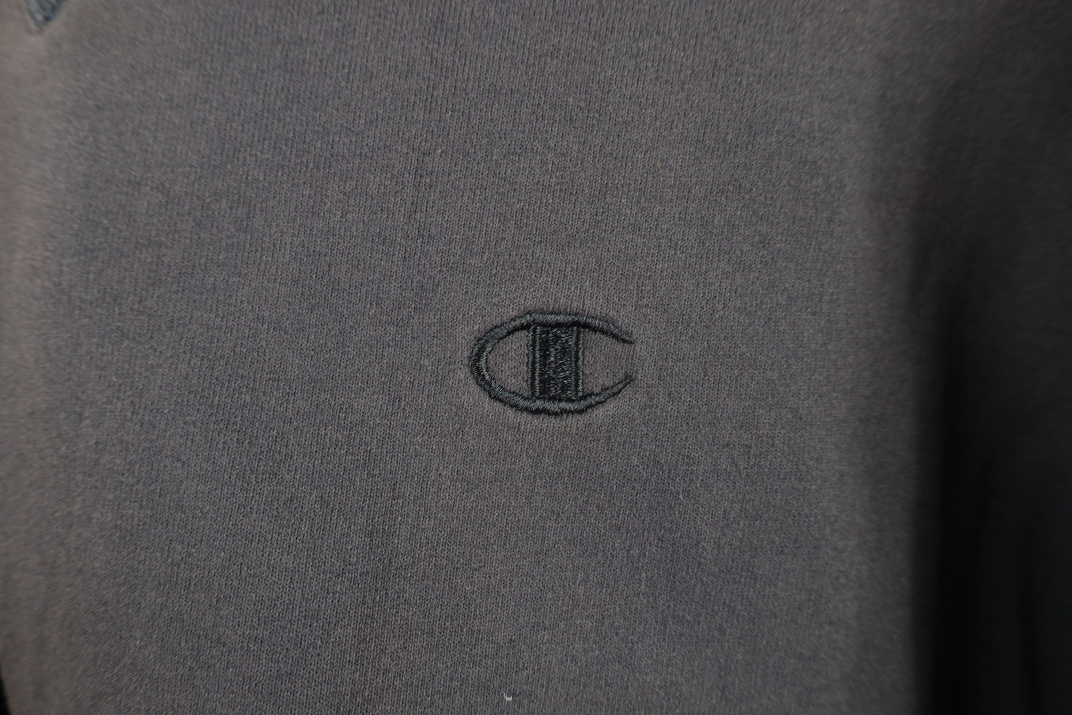 Champion × Vintage Vintage 90s Champion Crewneck Sweatshirt Steel Blue Size US L / EU 52-54 / 3 - 5 Thumbnail