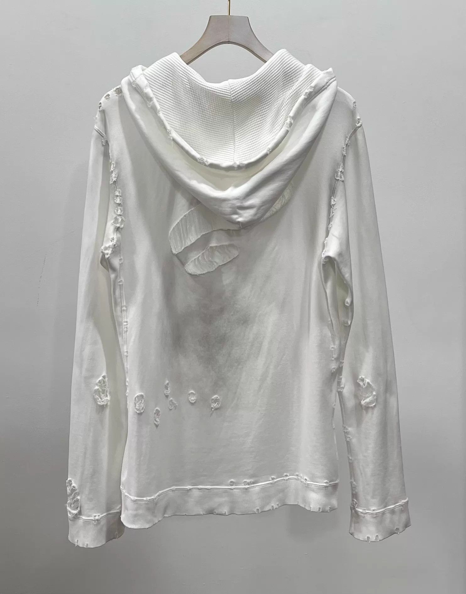 Number (N)ine Numbernine 02SS Distressed Ink Stain Long Hoodie Size US M / EU 48-50 / 2 - 2 Thumbnail