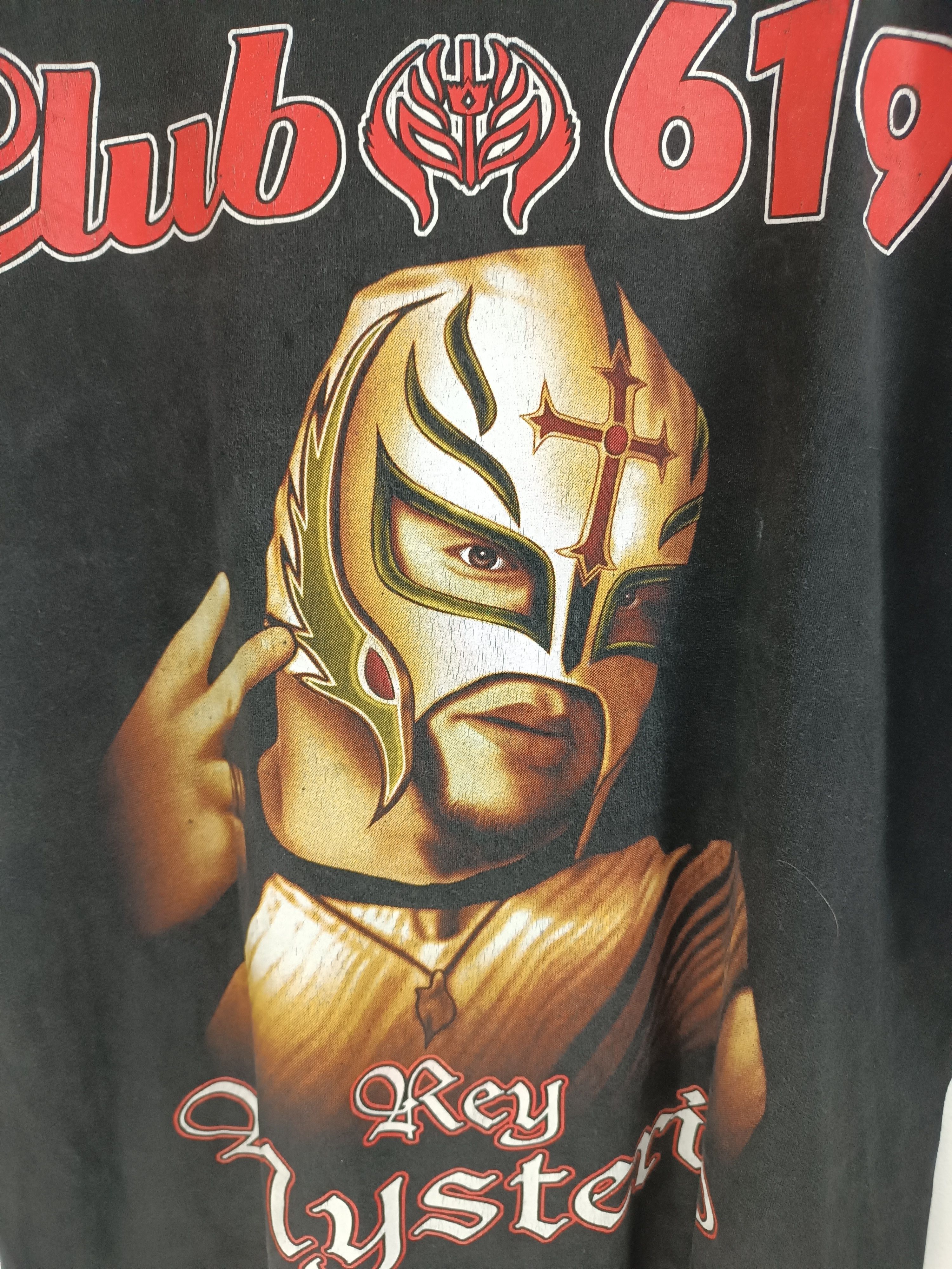 WWE VINTAGE Y2K REY MYSTERIO CLUB 619 OVERPRINT STYLE VERY RARE Size US M / EU 48-50 / 2 - 6 Thumbnail