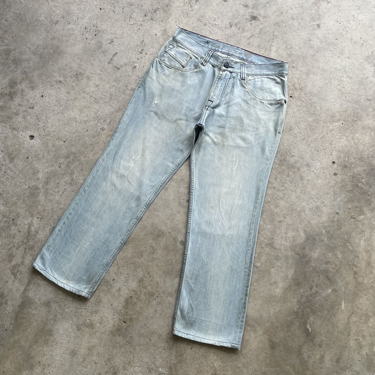 Japanese Brand W33x27 Vintage Japanese Denim Faded Jeans Pants Size US 33 - 3 Thumbnail