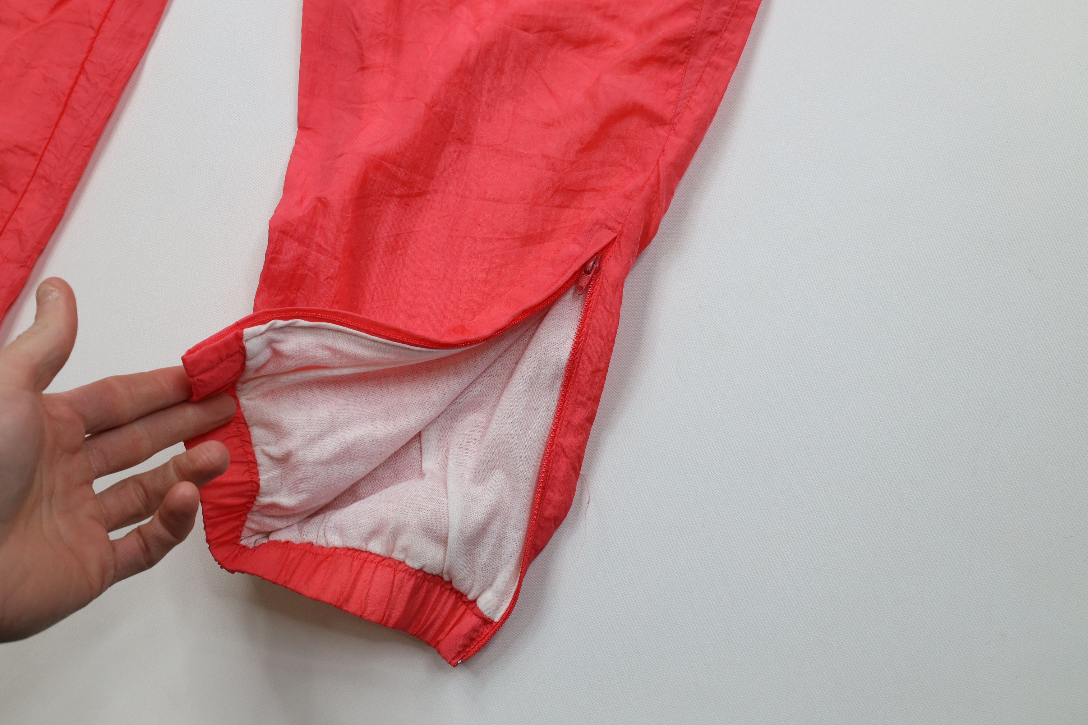 Vintage Vintage 90s Streetwear Lined Windbreaker Joggers Pants Pink Size 32" / US 10 / IT 46 - 5 Thumbnail
