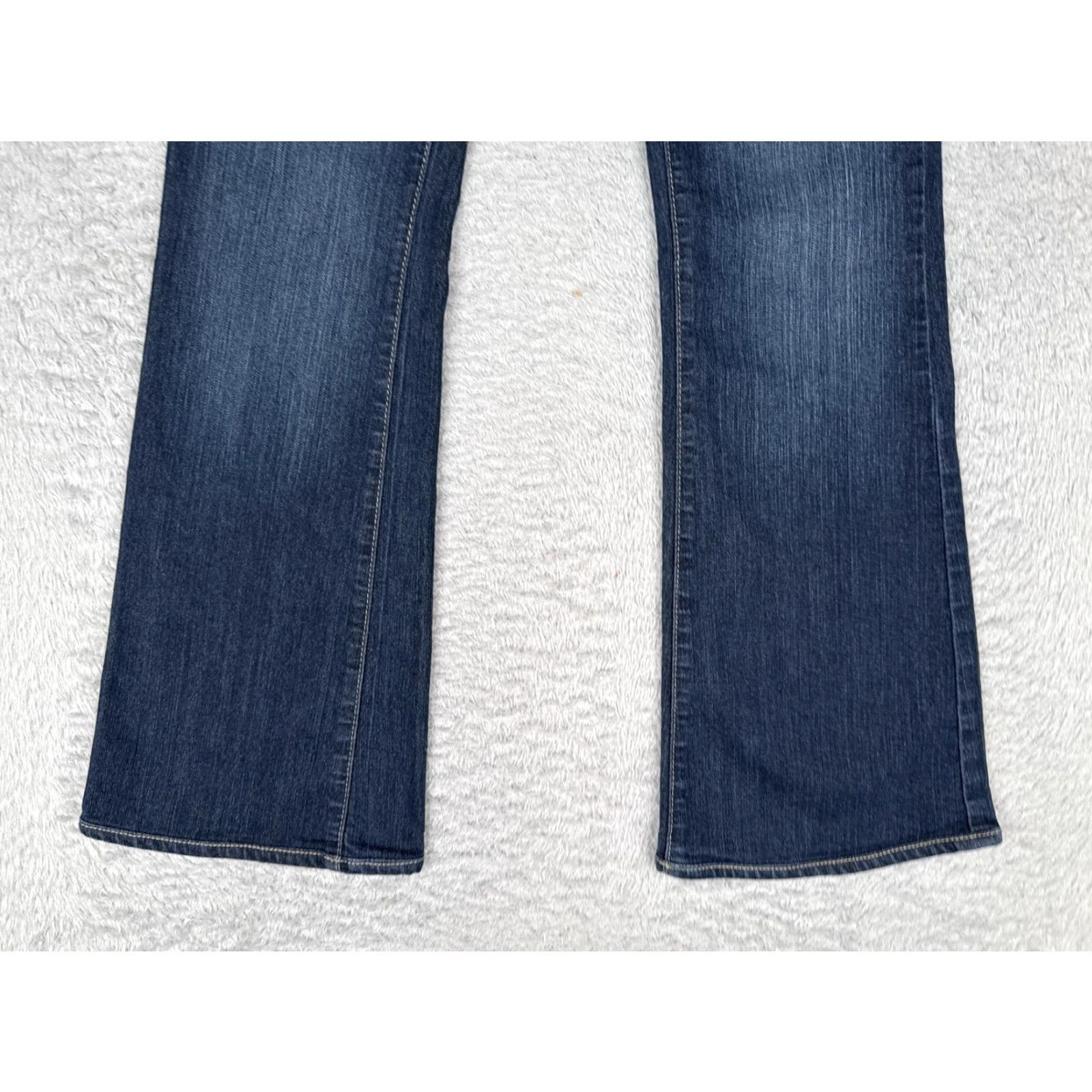 Paige Paige Womens Jeans Bootcut Petite 27 Blue Low Rise Stretch 27x30 Denim Slim USA Mens? Size 27" / US 4 / IT 40 - 2 Thumbnail
