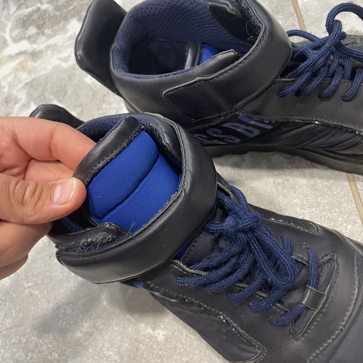 Designer × Dirk Bikkembergs Dirk Bikkembergs Black High Top Shoes Boots sneakers Size US 10 / EU 43 - 7 Thumbnail