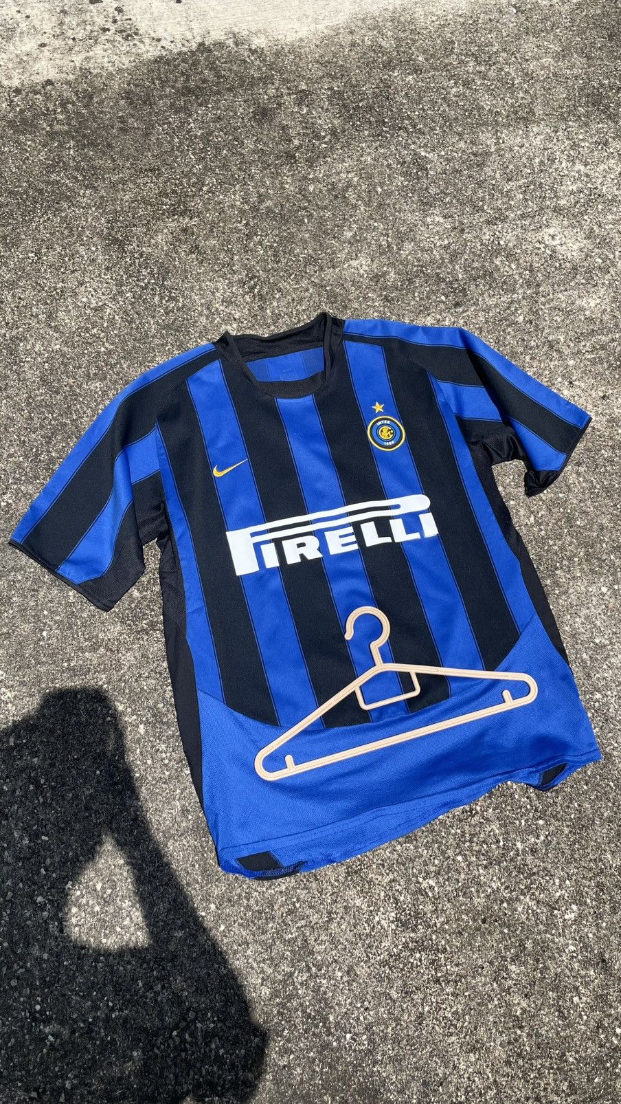 Nike INTER MILAN 03/04 🔵⚫️ JAVIER ZANETTI #4 Size US XL / EU 56 / 4 - 1 Thumbnail