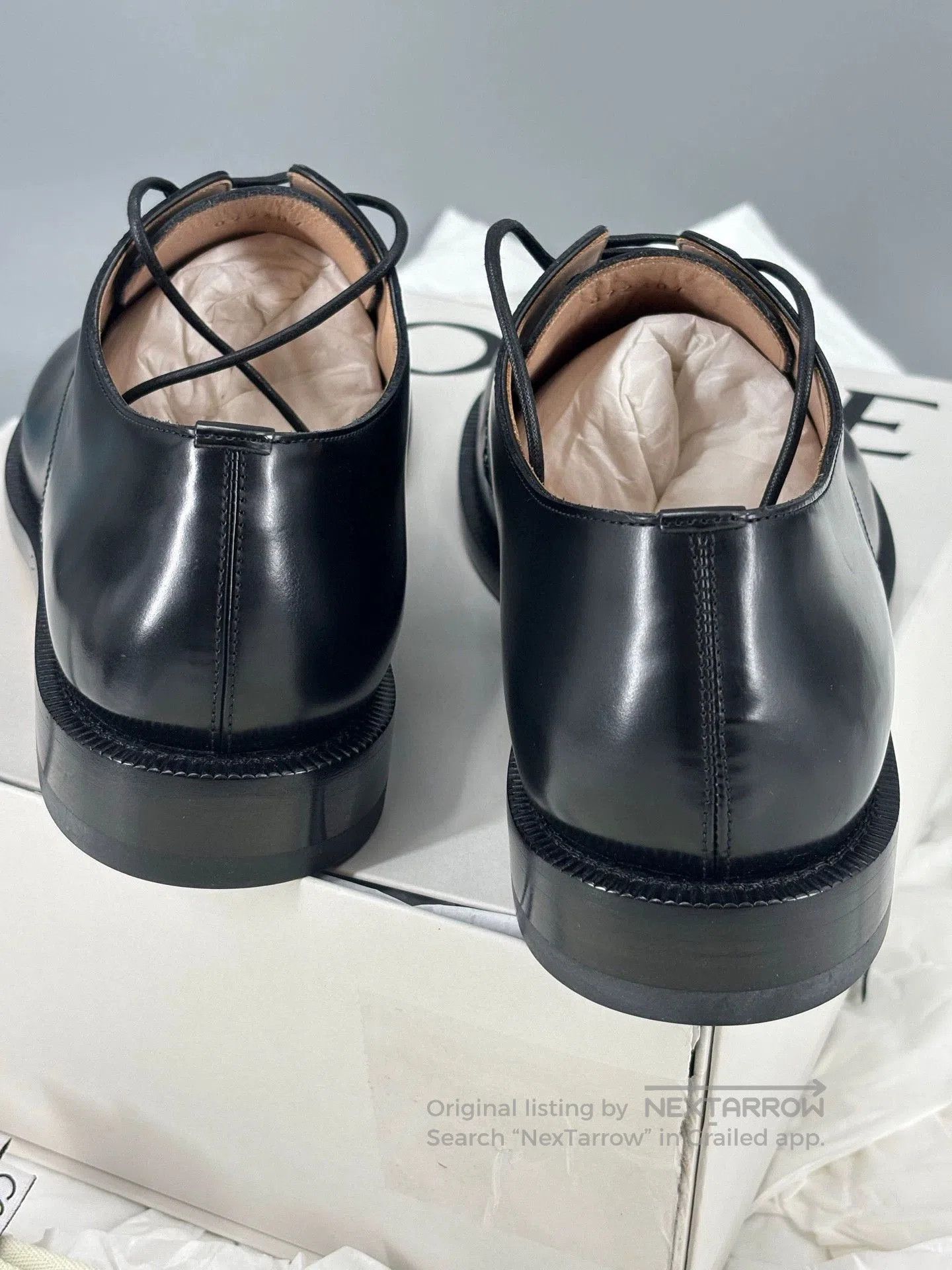 Loewe Loewe Black Leather Campo Shoes for Men. Size US 8.5 / EU 41-42 - 5 Thumbnail