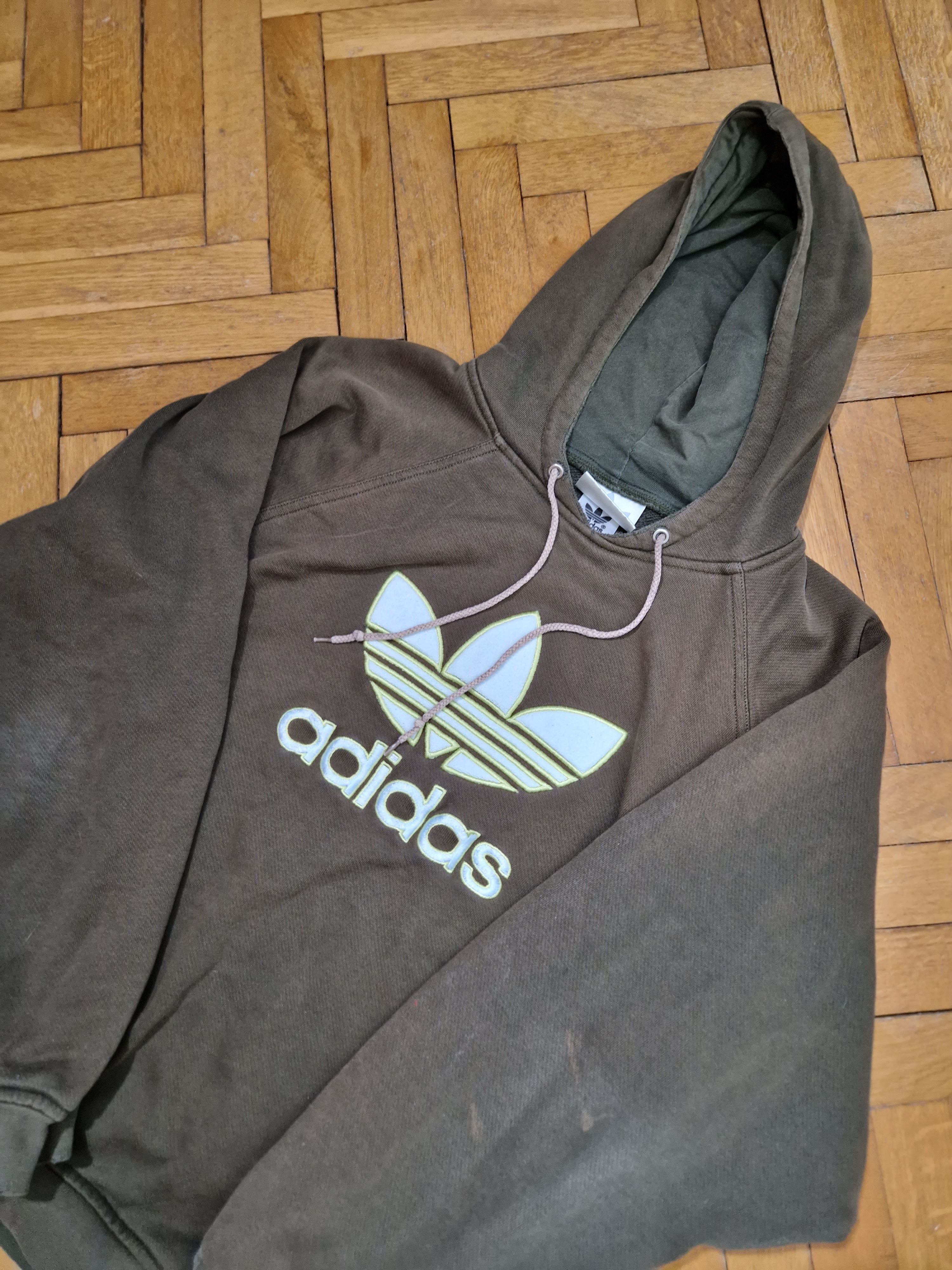 Adidas Adidas vintage 80s brown hoodie Size US L / EU 52-54 / 3 - 6 Thumbnail