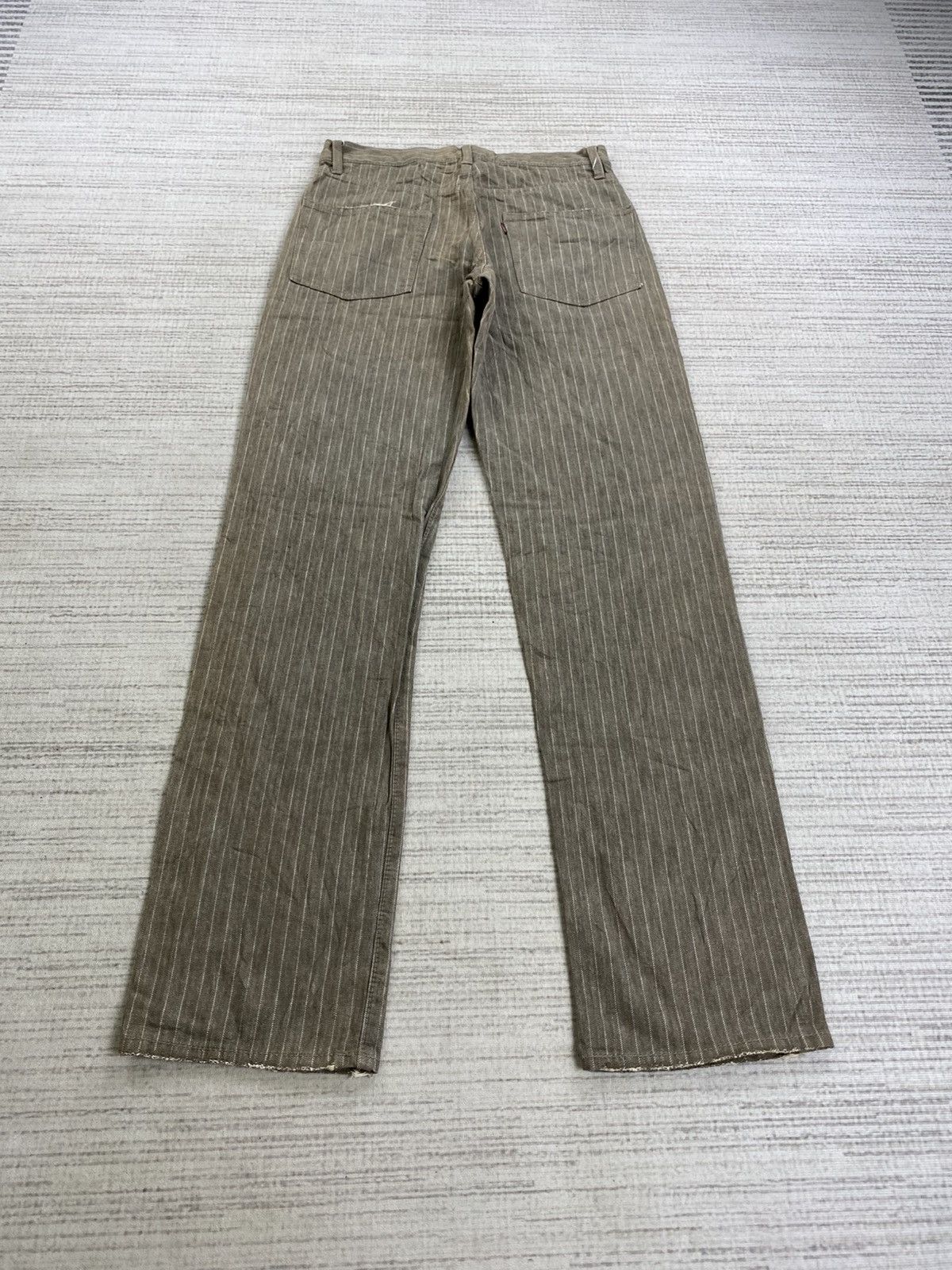 Le Grande Bleu (L.G.B.) × Smith's American × Vintage Vintage Smith American Union Made Striped Straight Cut Pants Size US 29 - 2 Thumbnail