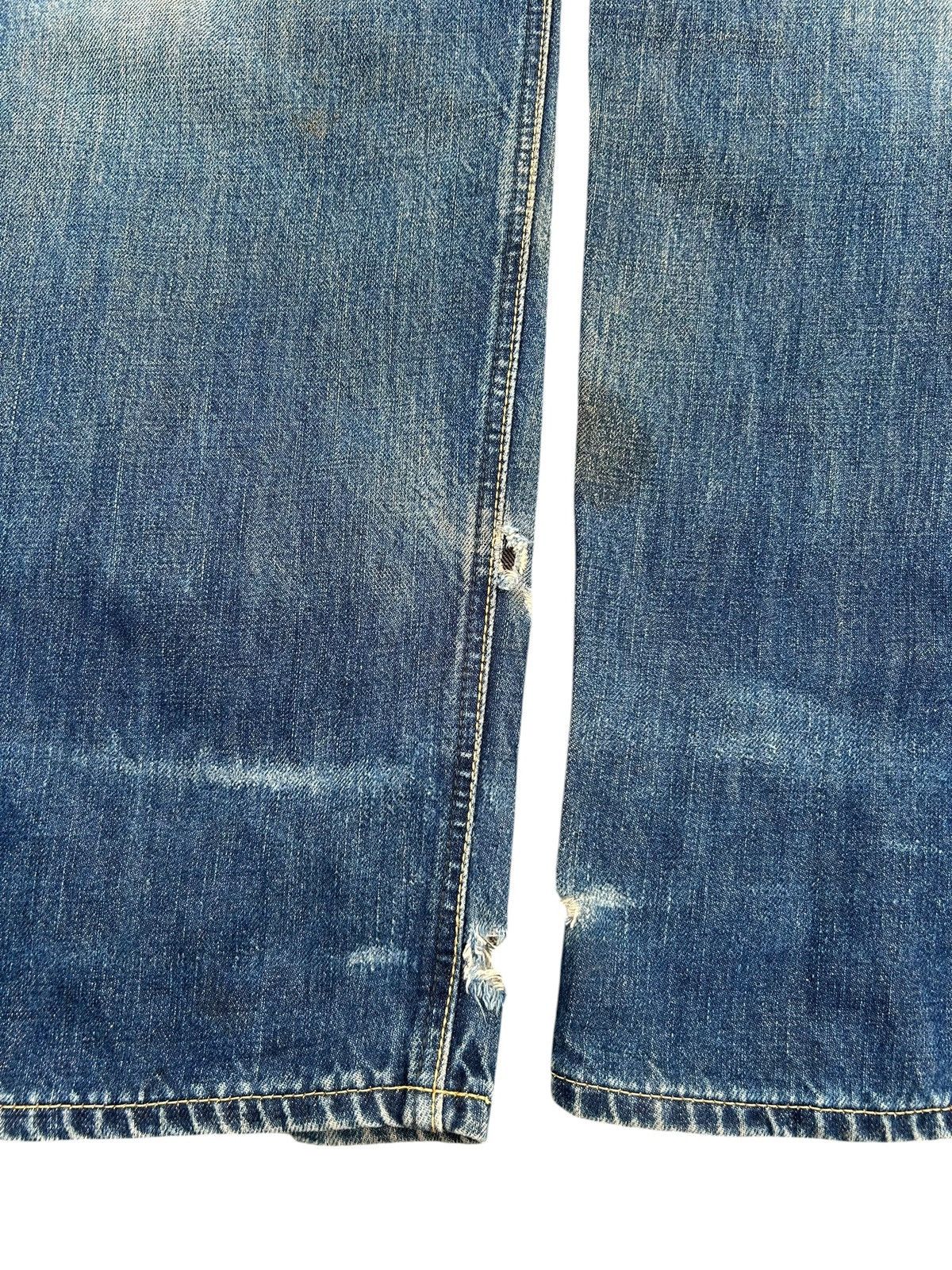 Kapital Thrashed Vintage Lee Riders Selvedge Rusty Denim Jeans Size US 35 - 16 Thumbnail
