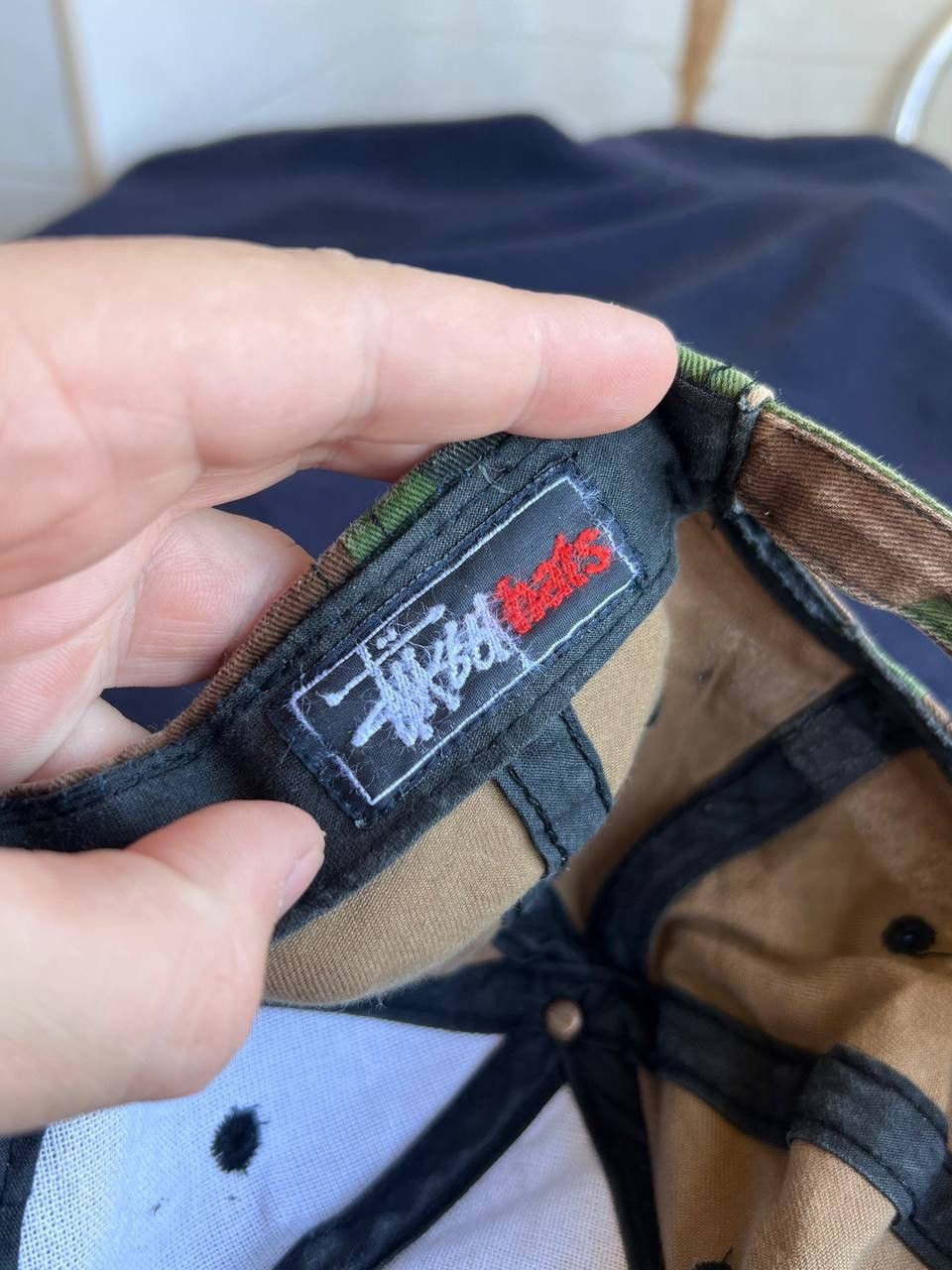 90s Vintage Stussy Camo Cap Hat Military Hats