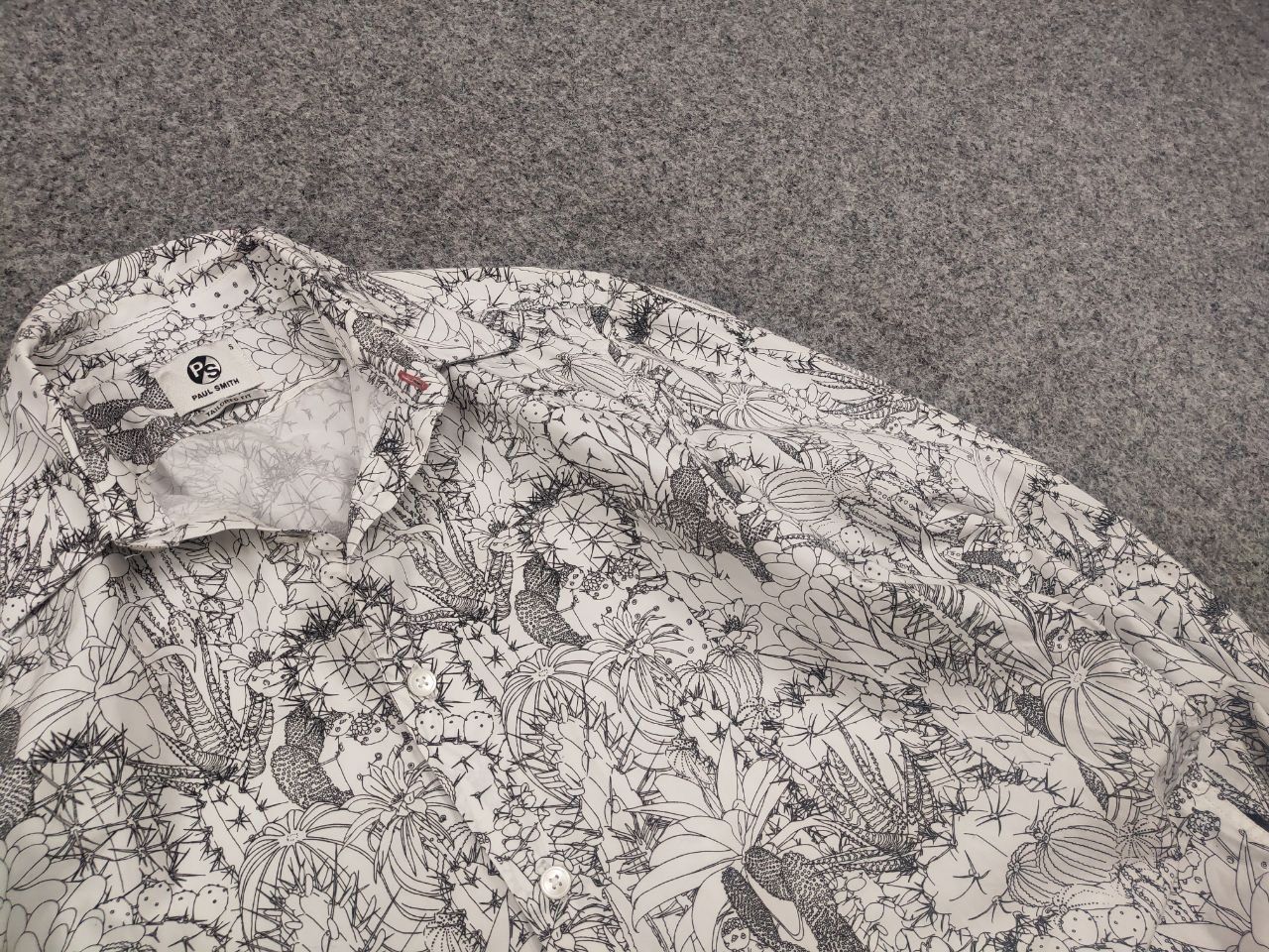 Paul Smith Paul Smith All-Over Pattern Cactus Sketch Long Sleeve Shirt Size US S / EU 44-46 / 1 - 7 Thumbnail