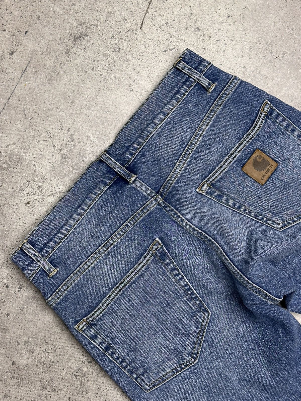 Carhartt Carhartt Blue Slim Denim Pants Excellent Condition Size 30 Size US 30 / EU 46 - 12 Thumbnail