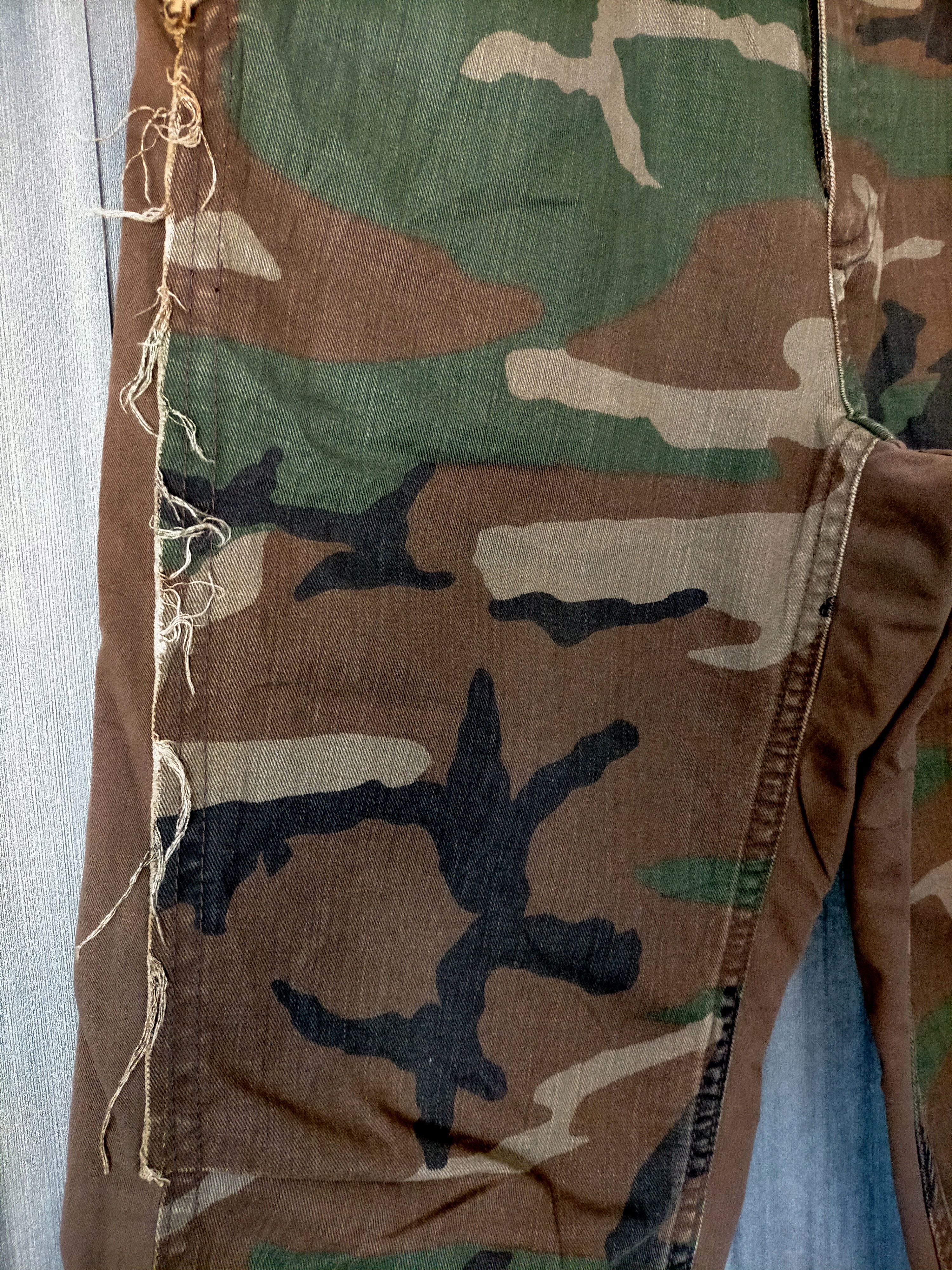 Final Home ⚡Rare Final Home Camo Patchwork Trouser Pants Size US 29 - 17 Thumbnail