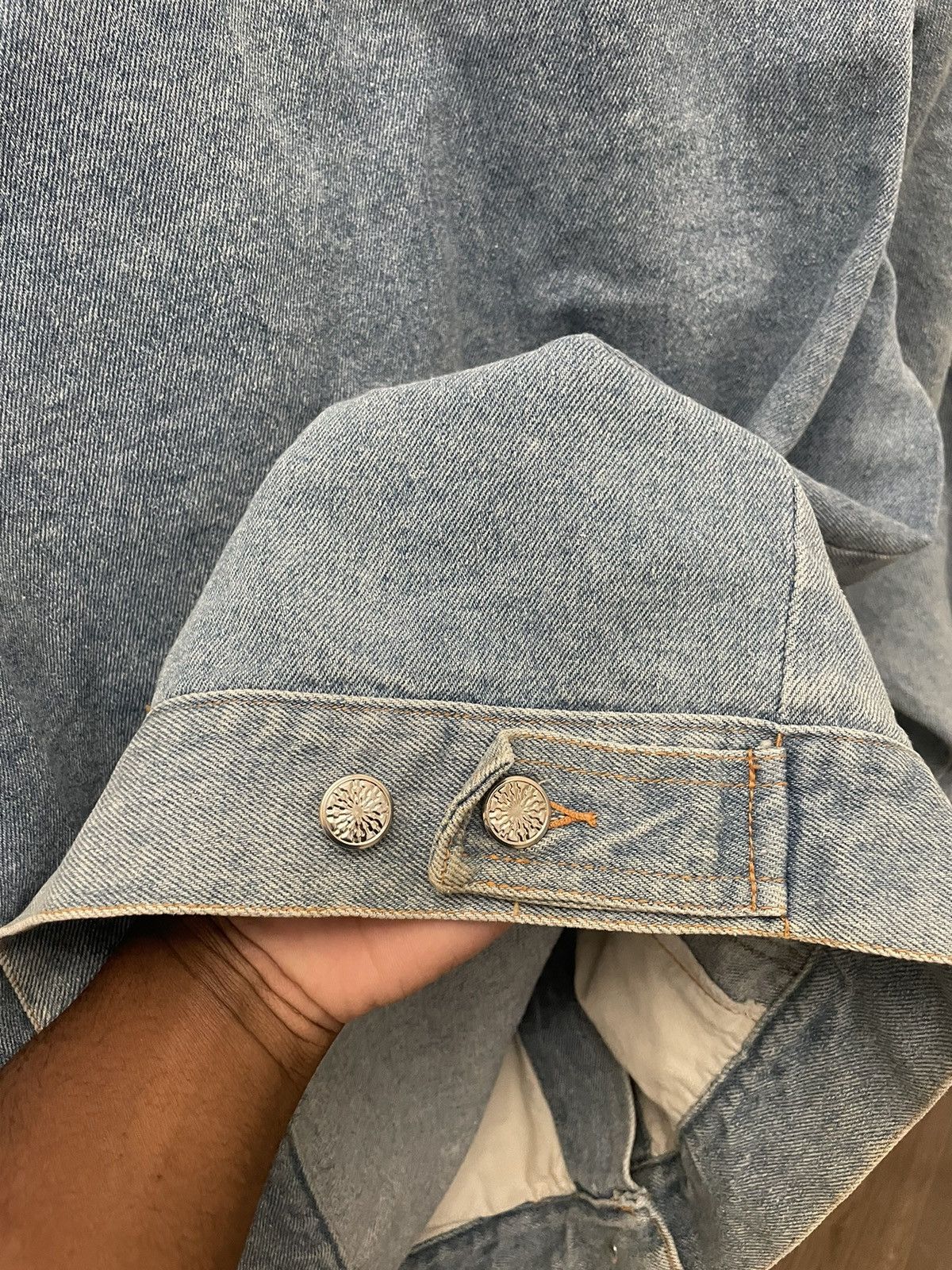 Wrangler Vintage 90s Blue Denim Trucker Jacket Mid Wash Levis Size US XL / EU 56 / 4 - 8 Thumbnail