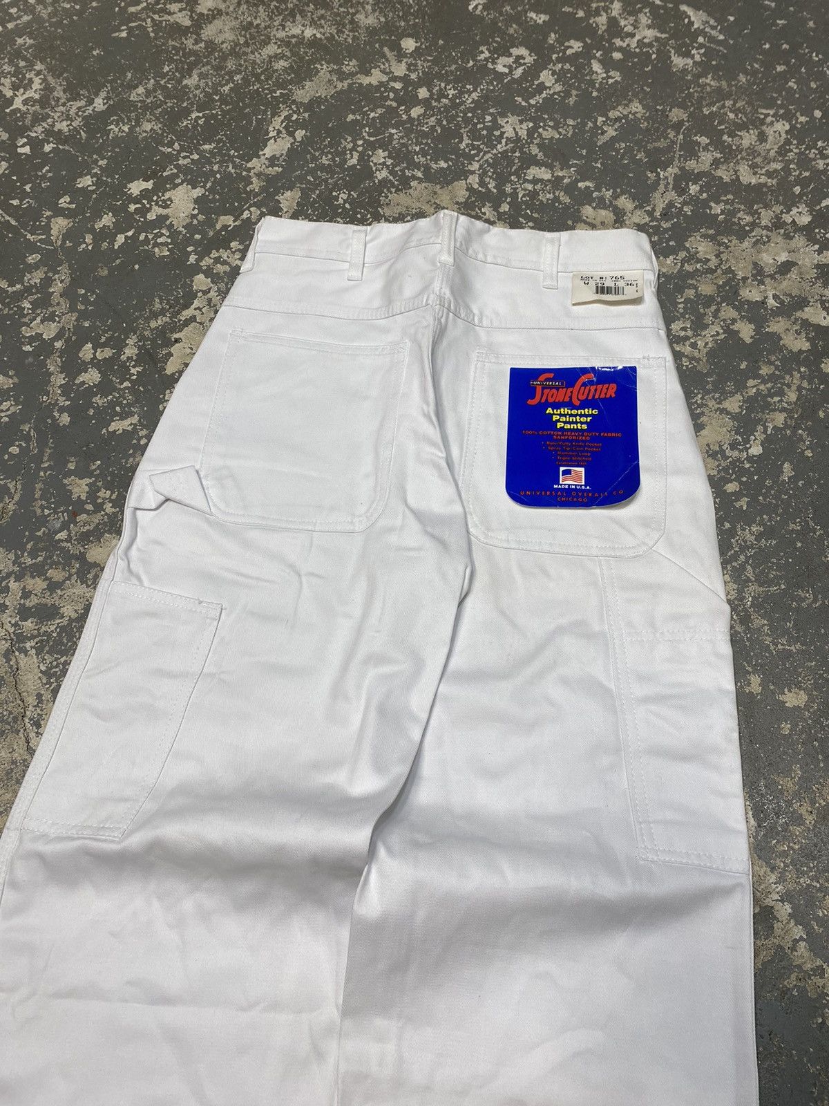 Carhartt × Vintage Vintage Stone Cutter Carpenter Painter Pants White Baggy New Size US 29 - 3 Thumbnail