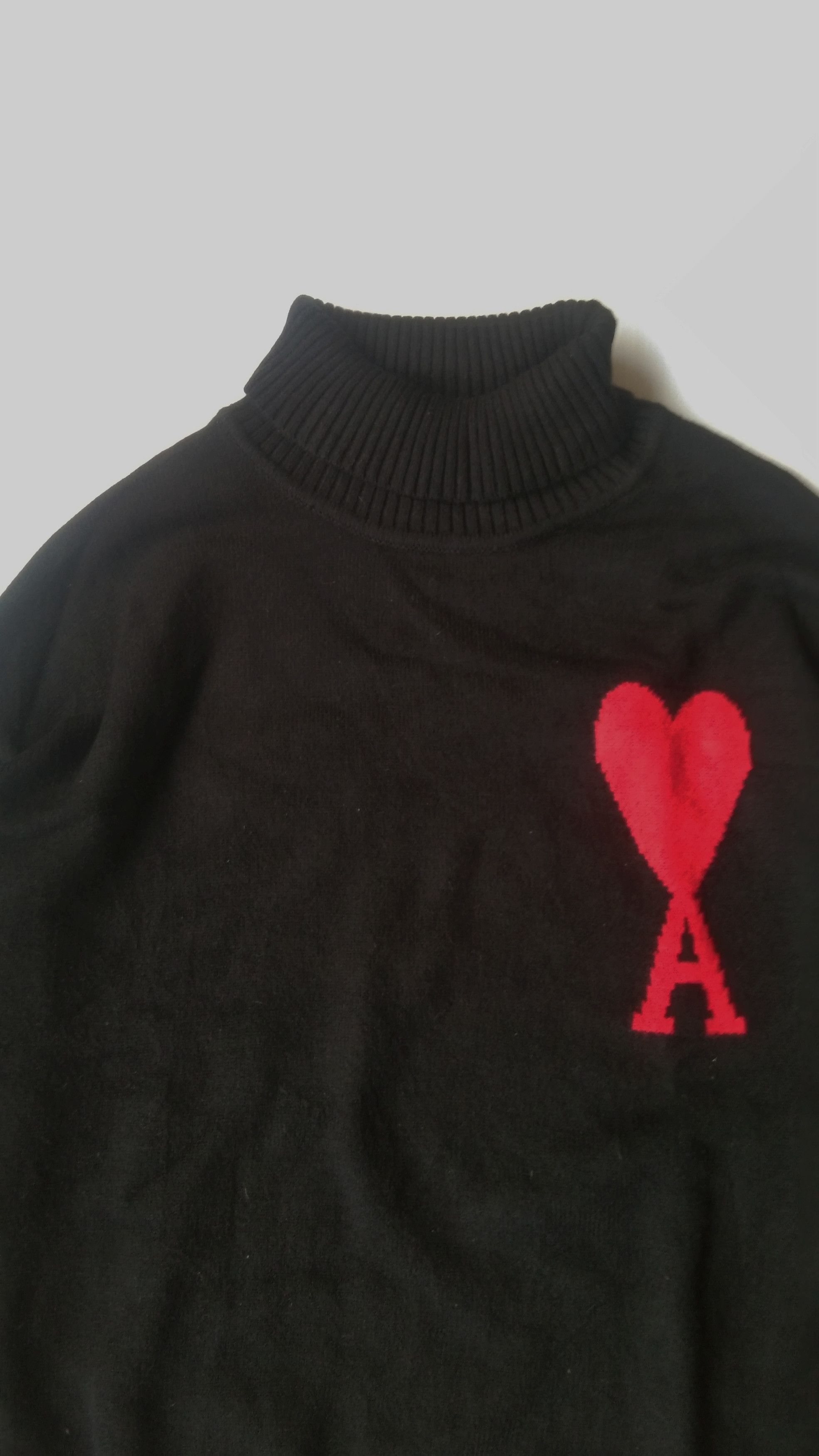 AMI Black Ami turtle neck sweater Size M / US 6-8 / IT 42-44 - 2 Thumbnail