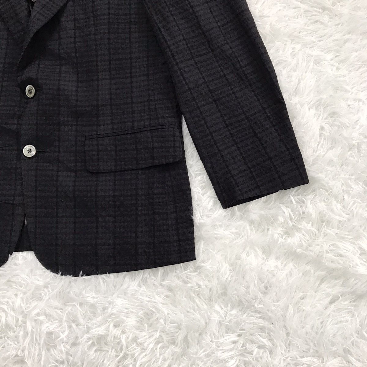 Burberry Burberrys wool & silk blazer jacket made in Japan Size US S / EU 44-46 / 1 - 4 Thumbnail