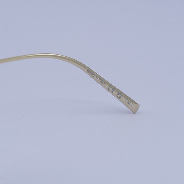 Saint Laurent Paris Saint Laurent SL487 003 Sunglasses Gold Cat Eye Frame, Brown Size ONE SIZE - 9 Thumbnail