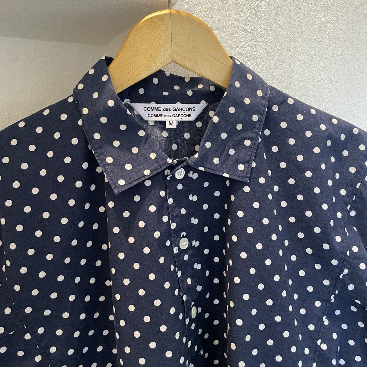 Comme des Garcons Comme Des Garcons half button polka shirt Size US M / EU 48-50 / 2 - 5 Thumbnail