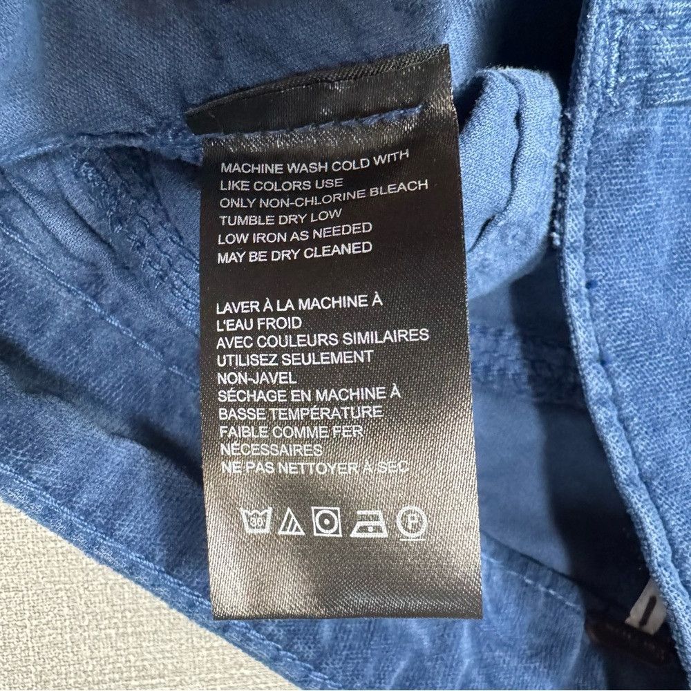 Free People New Free People High Time Velvet Kick Flare Crop Blue Pants Size 25" / US 0 / IT 36 - 9 Thumbnail